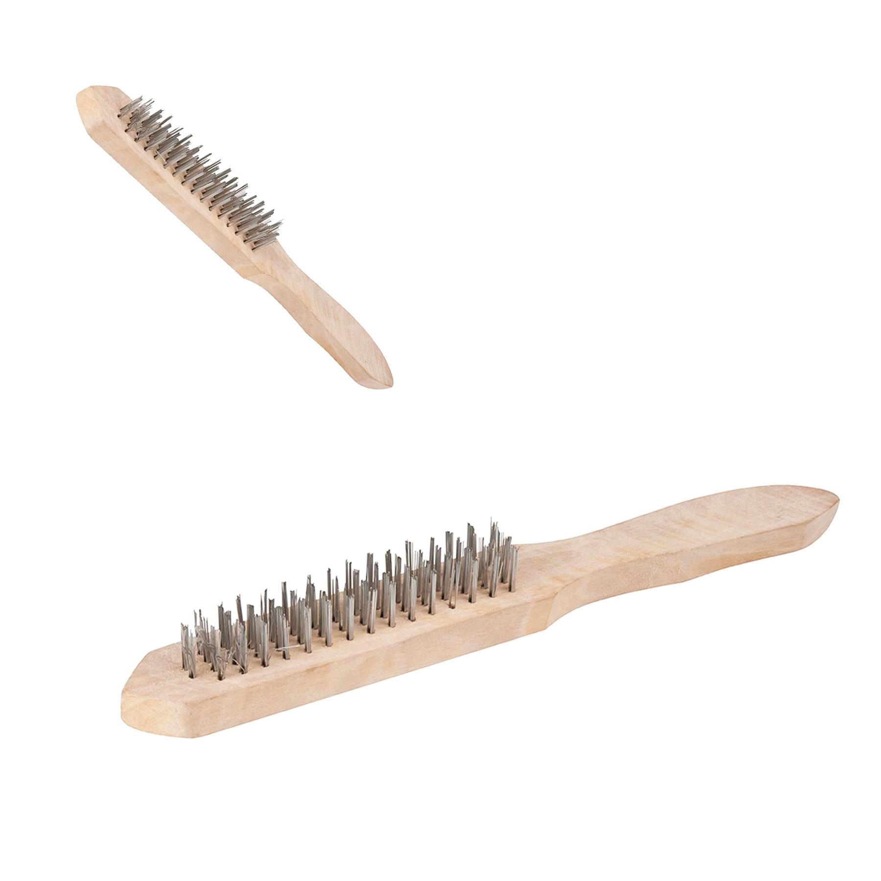 Wire Brush 4 Row Removing Rust Scale Surface Preparation Cleaning Garage