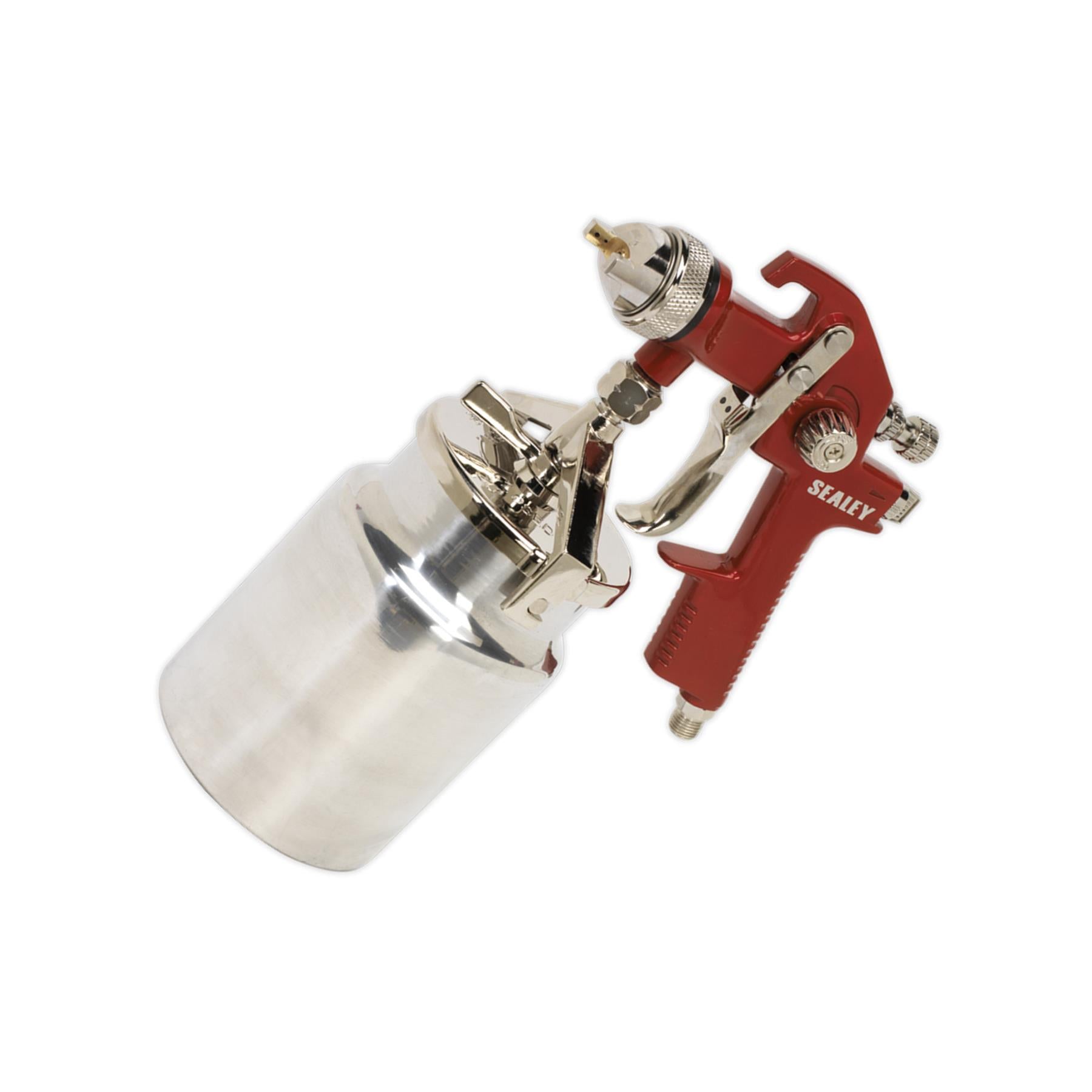 Sealey HVLP Suction Feed Spray Gun 1.7mm Set-Up