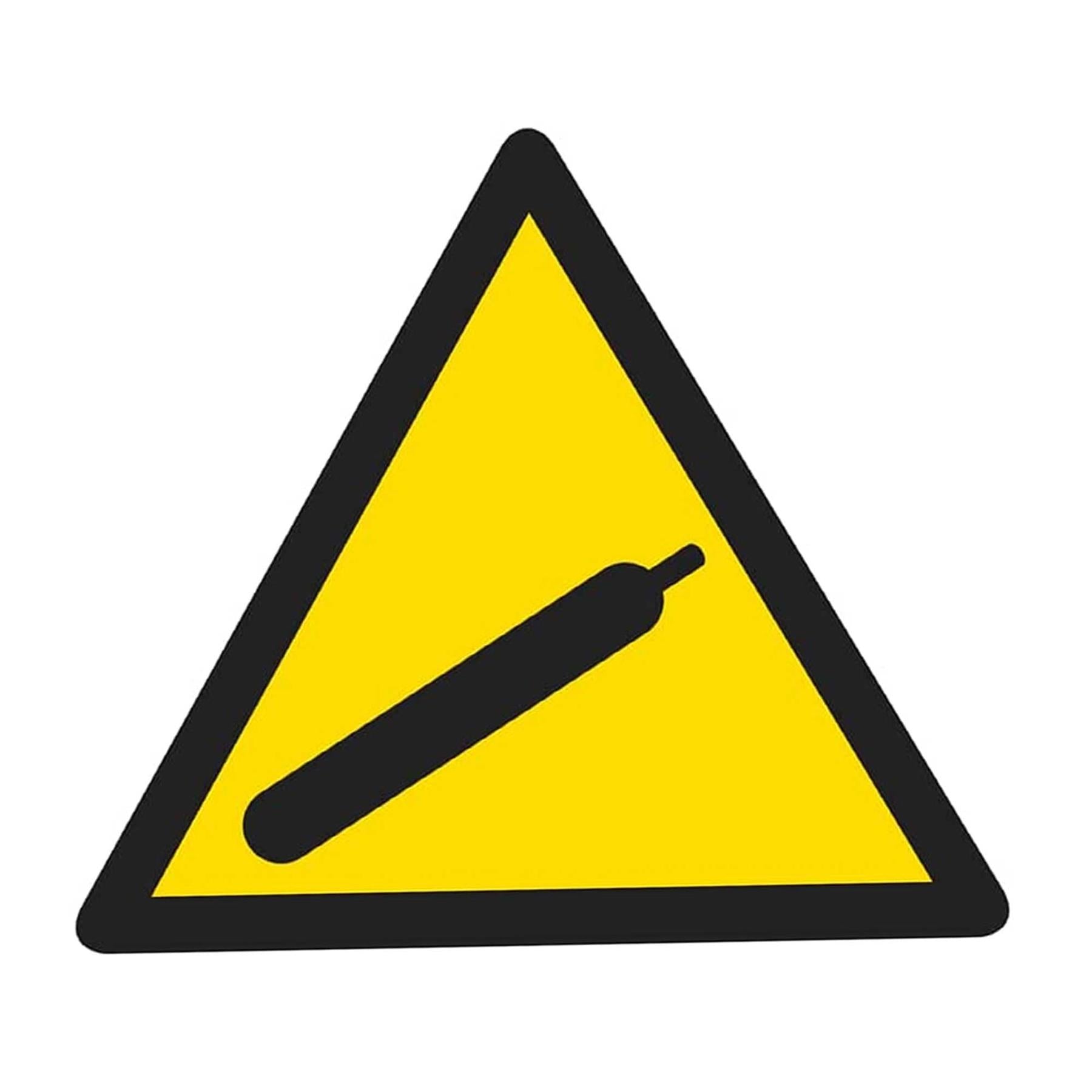 Warning Safety Sign - Danger Propane Cylinders - Rigid Plastic