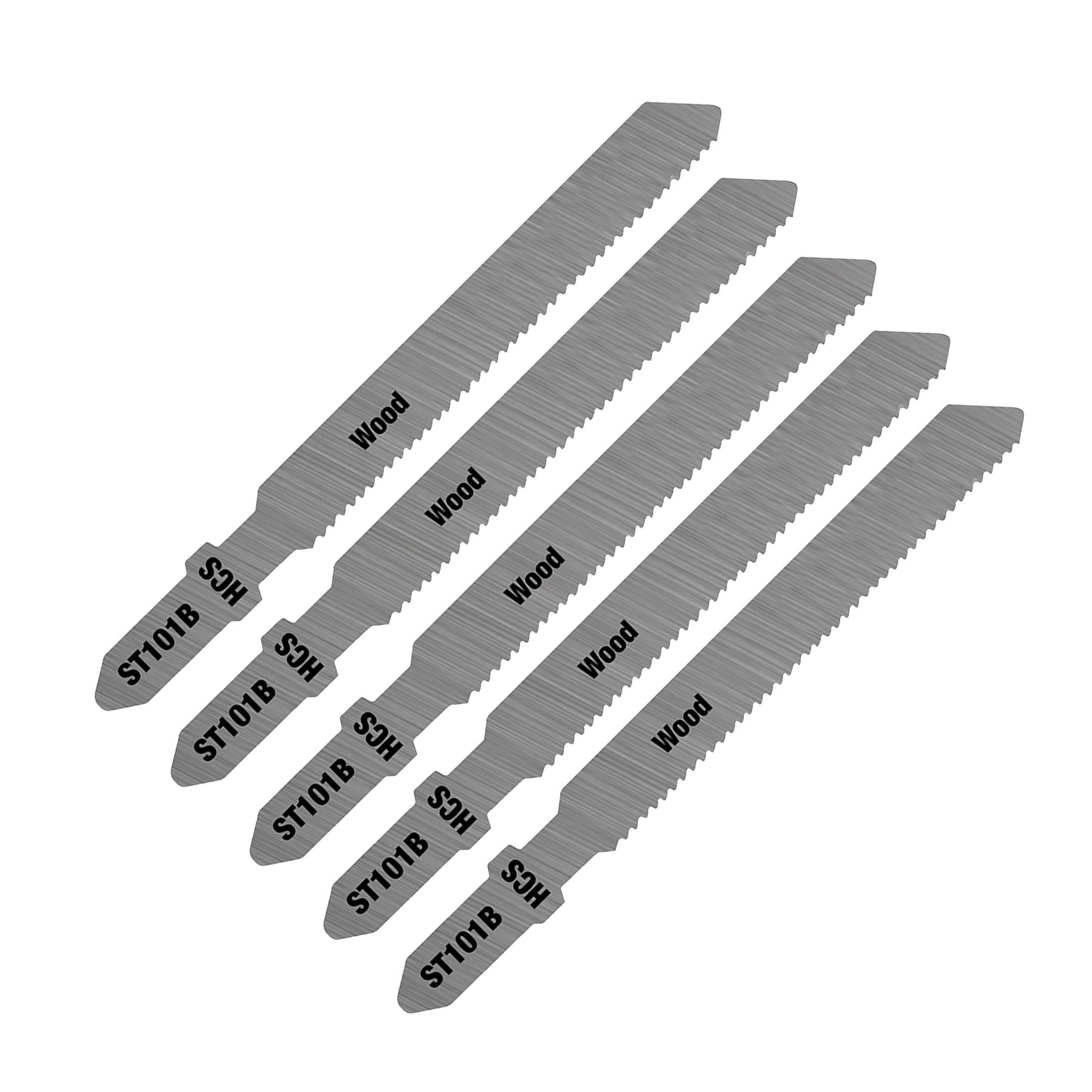 5 X Jigsaw Blade Blades Wood Cutting Softwood Pipes Profiles DIY ST101B