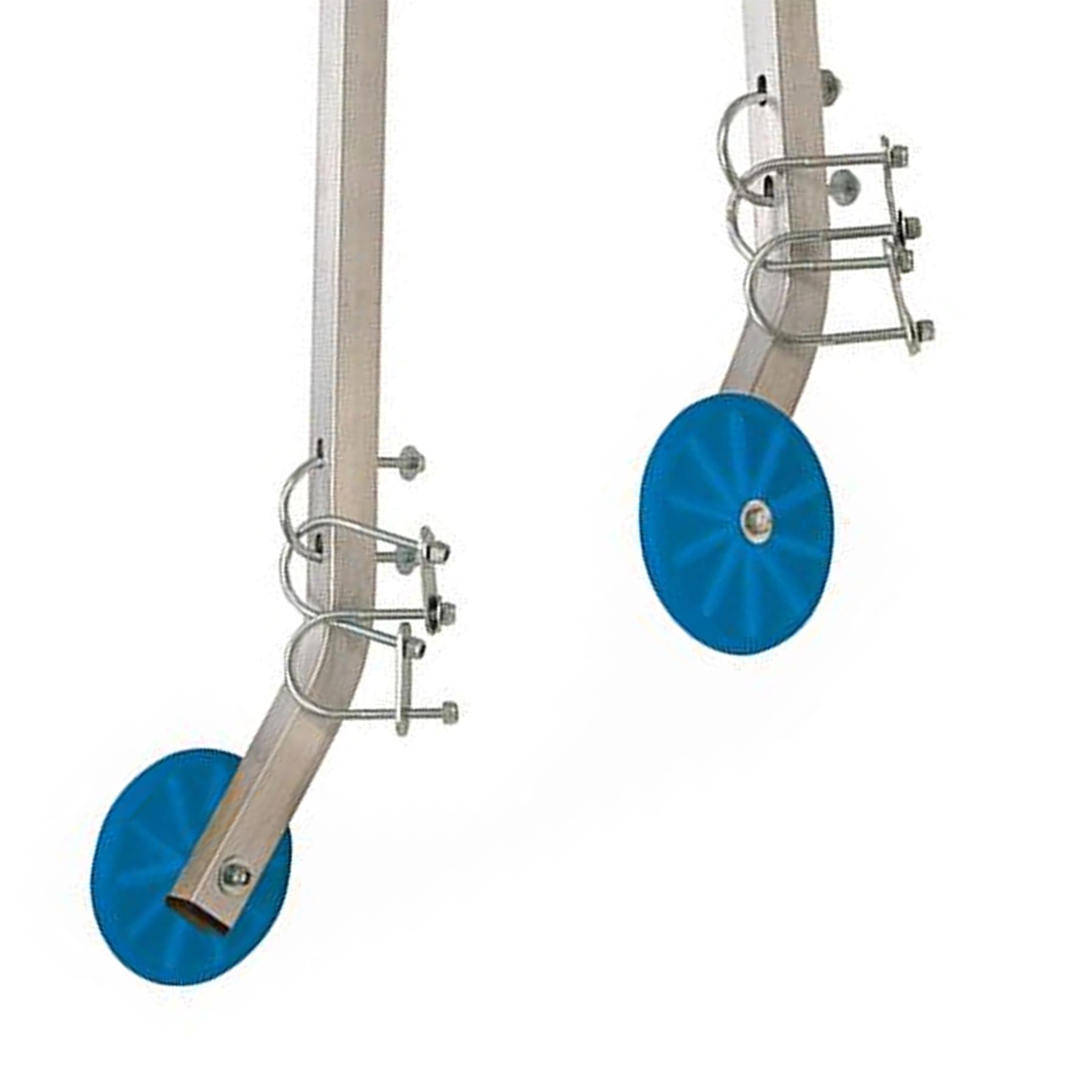 Pair of Roof Hook Kit For Extension Ladders With Wheels & Fixings 1015mm