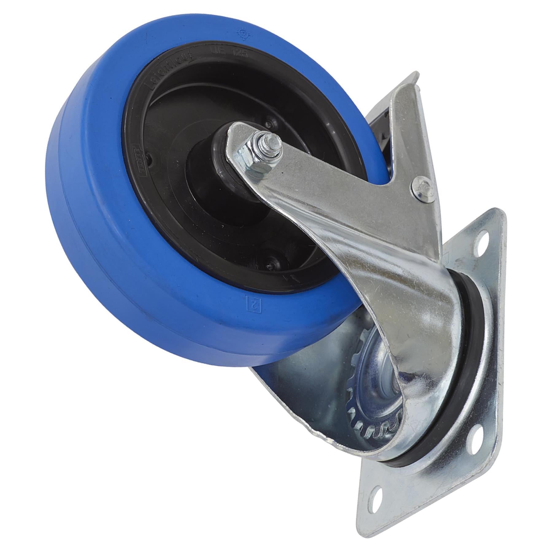 Sealey Castor Wheel Swivel Plate with Total Lock 125mm