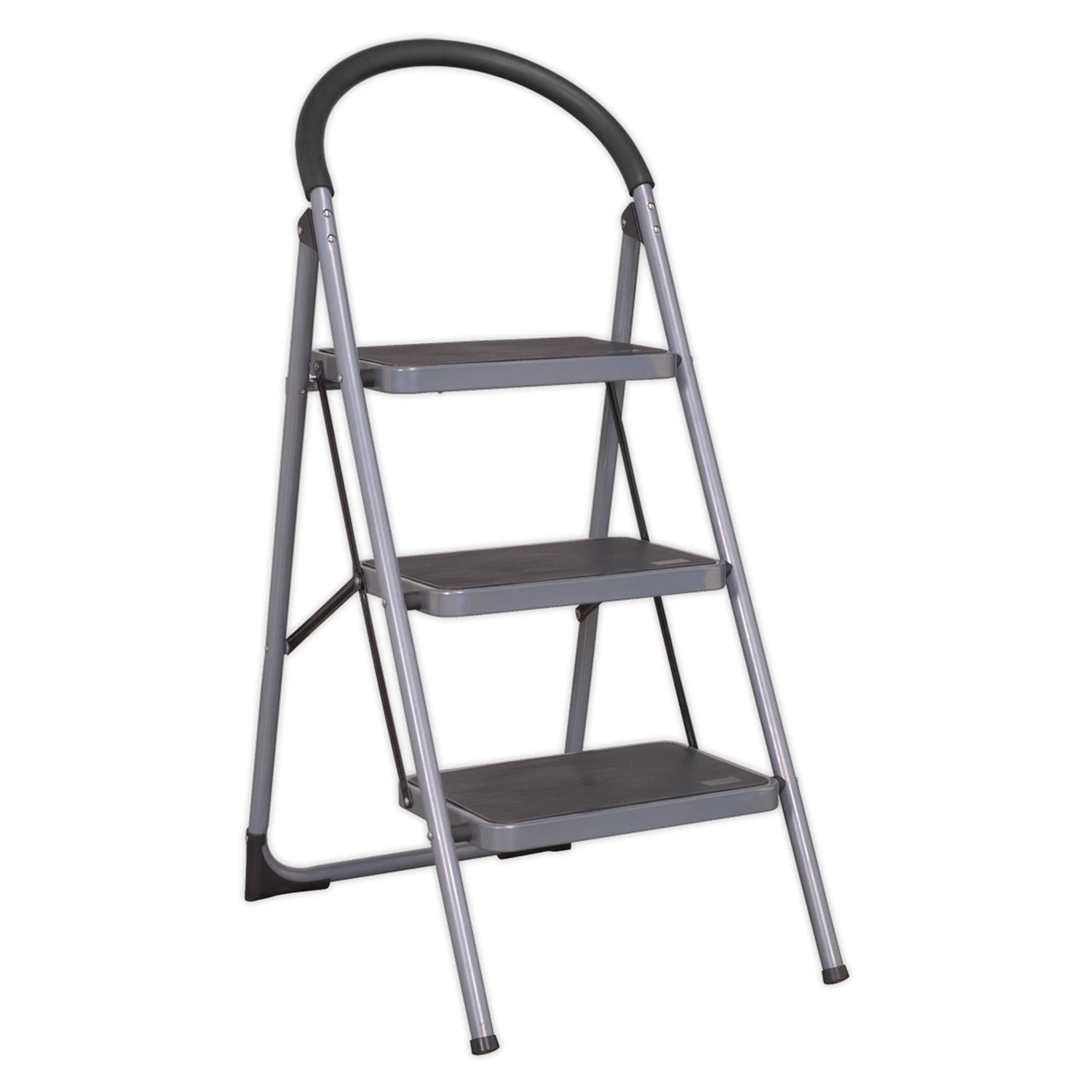 Sealey Step Stool 3-Tread 150kg Capacity EN 14183