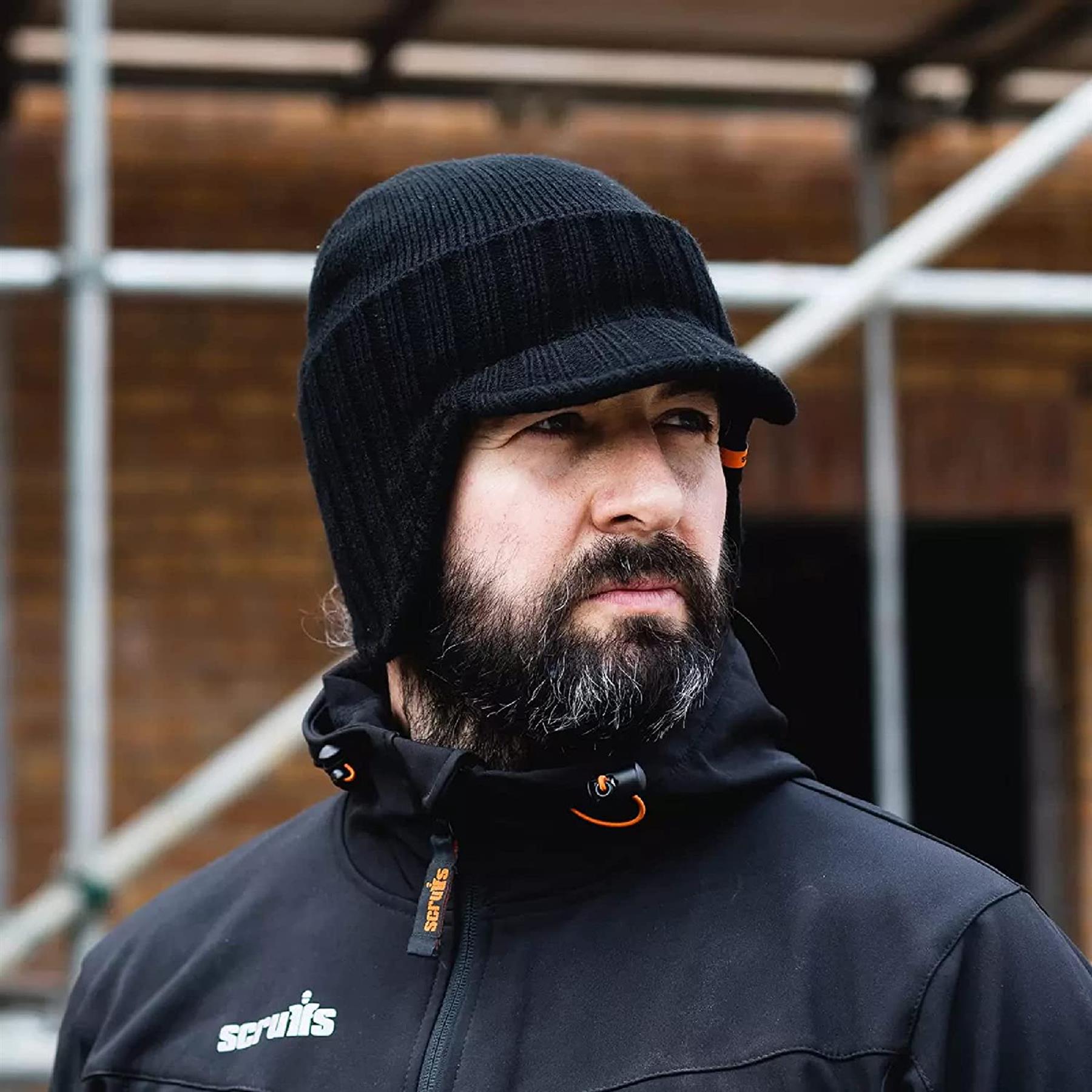 Scruffs Trade Peaked Beanie Comfort And Warmth Black