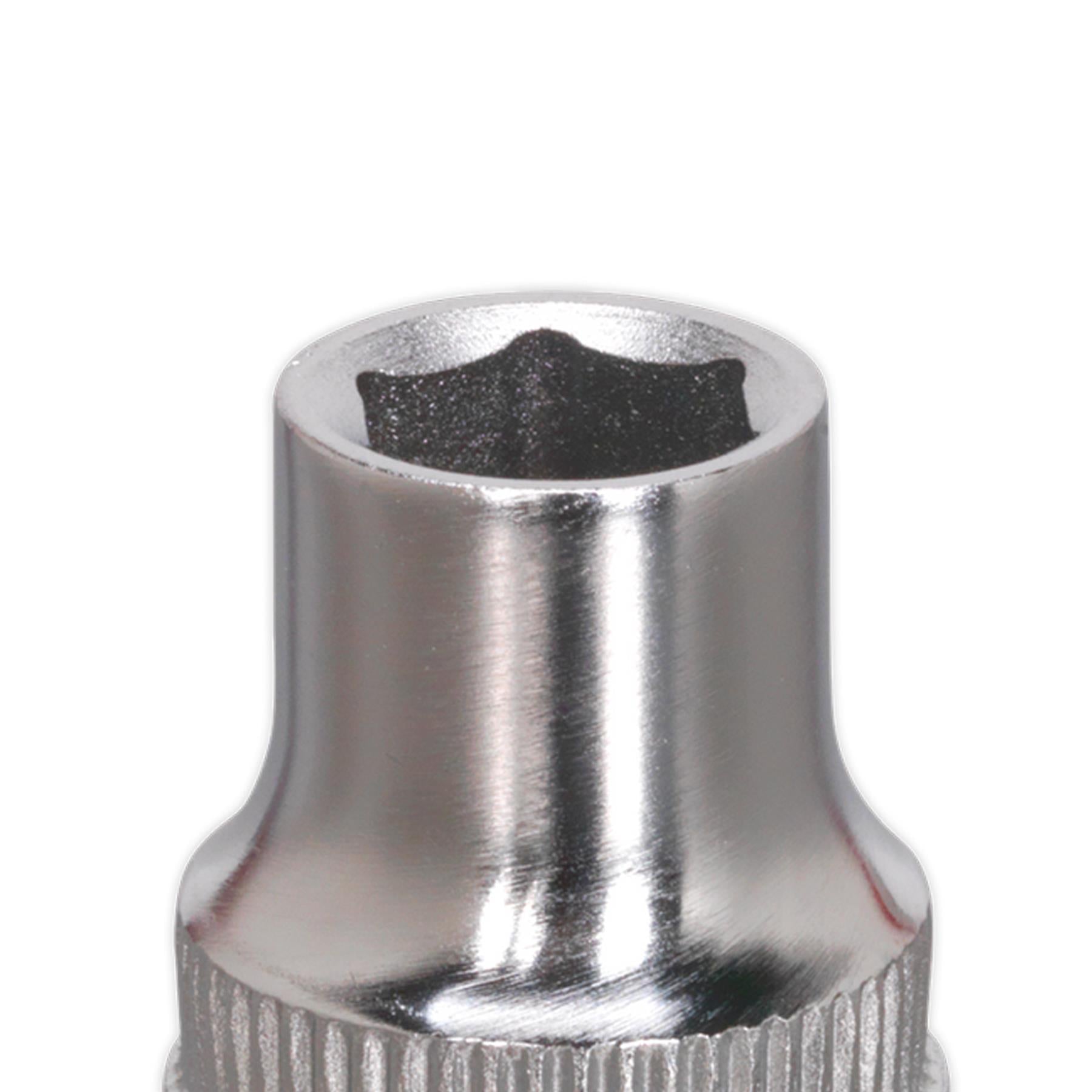 Sealey WallDrive Socket 8mm 3/8"Sq Drive Chrome Vanadium Steel