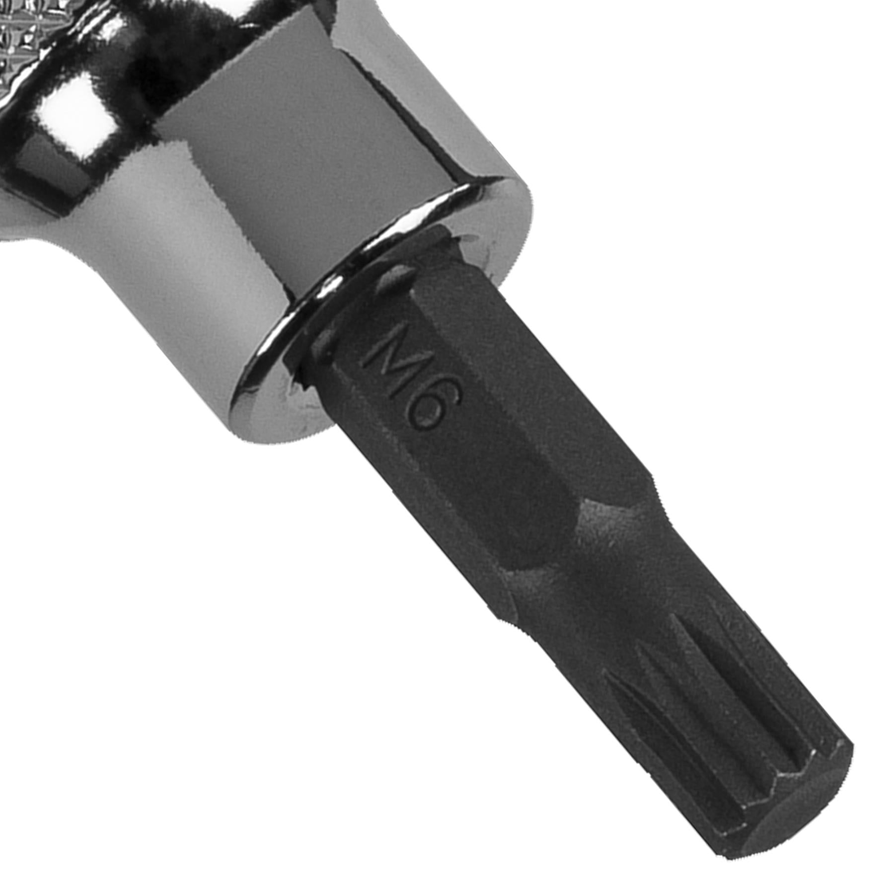 Sealey Spline Socket Bit M6 3/8"Sq Drive Chrome Vanadium steel