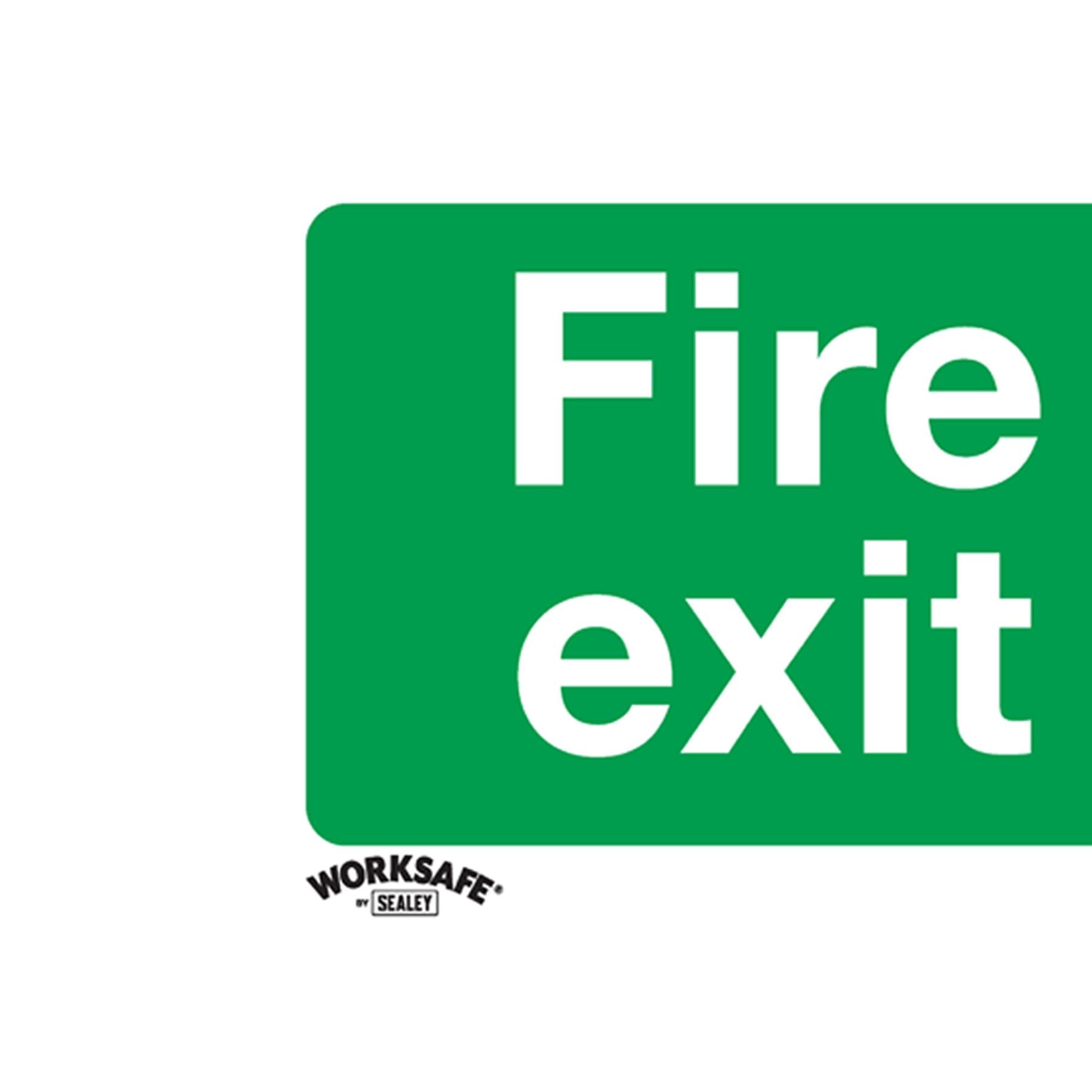 Safe Conditions Safety Sign - Fire Exit (Right) - Rigid Plastic