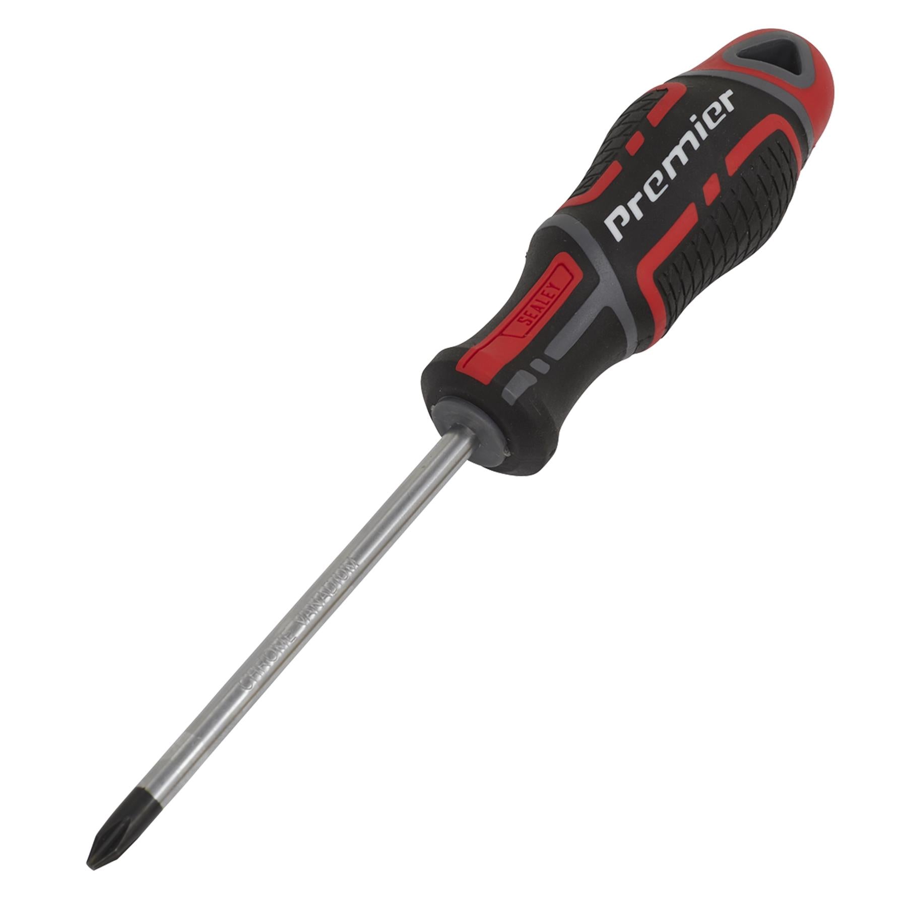 Sealey Screwdriver Phillips #2 x 100mm Plus Soft Grip Handle Magnetic GripMAX