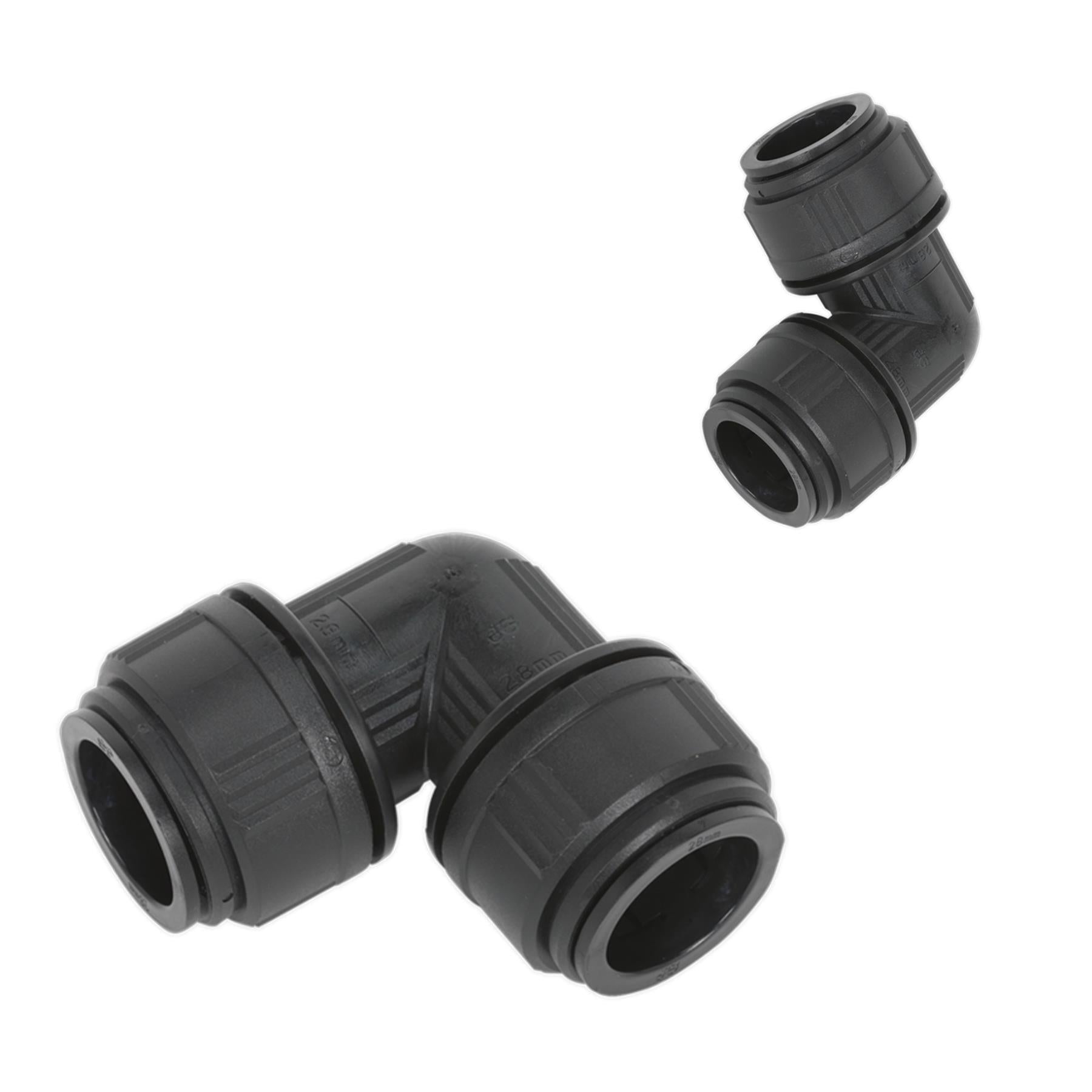 Sealey Equal Elbow Ø28mm Pack of 5 (John Guest Speedfit® - PM0328E)