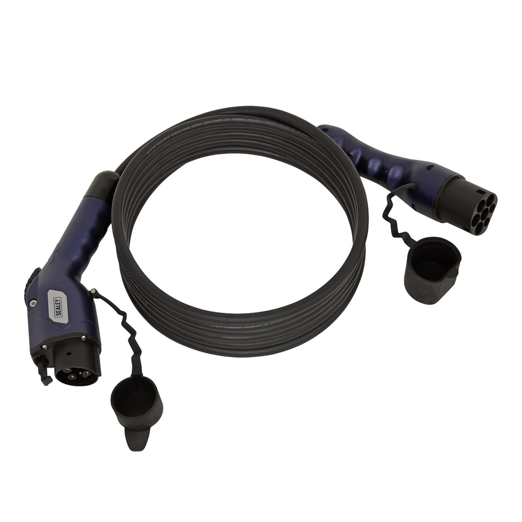 Sealey EV Charging Cable Type 1 to Type 2 16A 5m