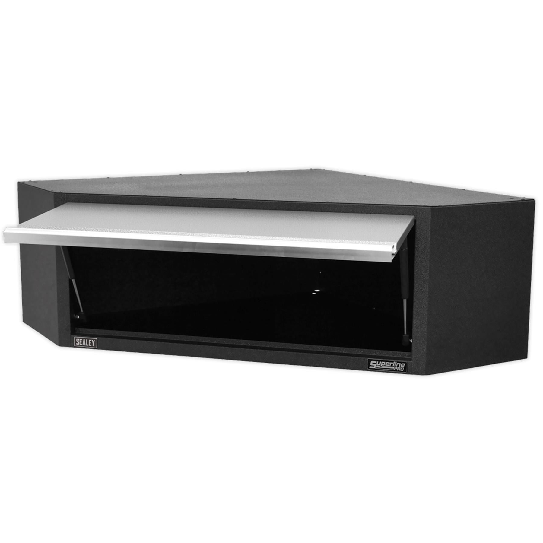 Sealey Modular Corner Wall Cabinet Aluminium handles. 865mm