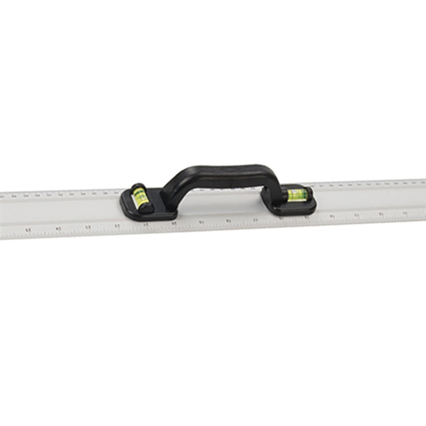 Aluminium Rule Spirit Level Ruler Straight Edge - 900mm With Rebated Edge