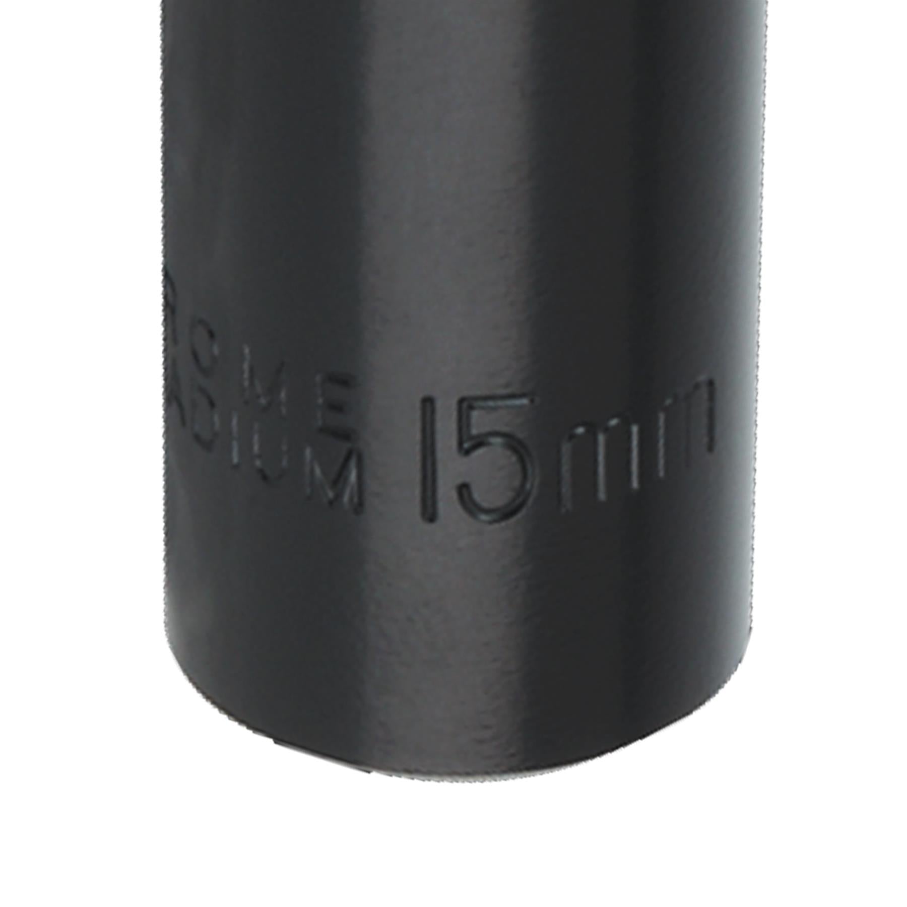 Sealey Impact Socket 15mm Deep 3/8"Sq Drive Chrome Vanadium