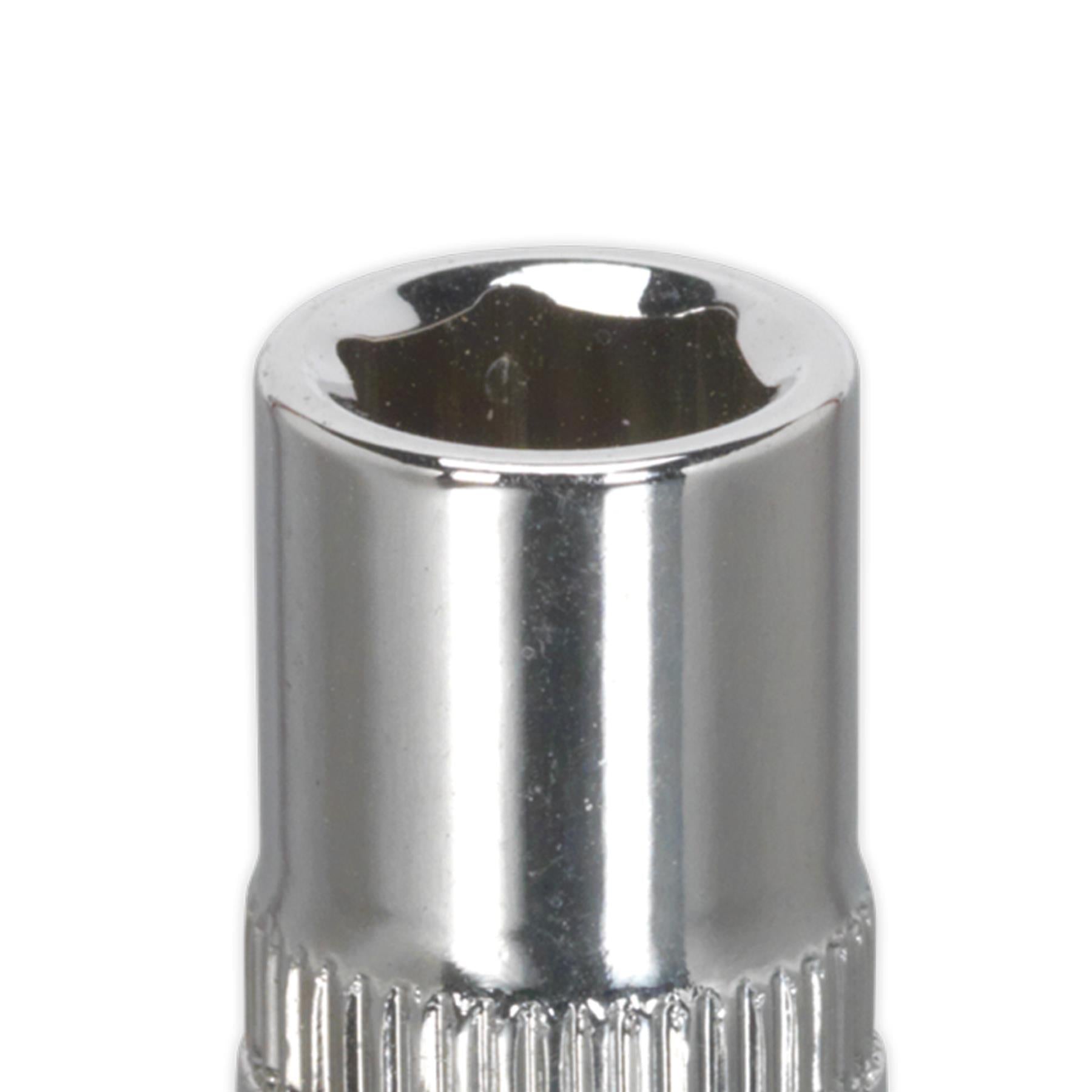 Sealey WallDrive Socket 7mm 1/4"Sq Drive Fully Polished