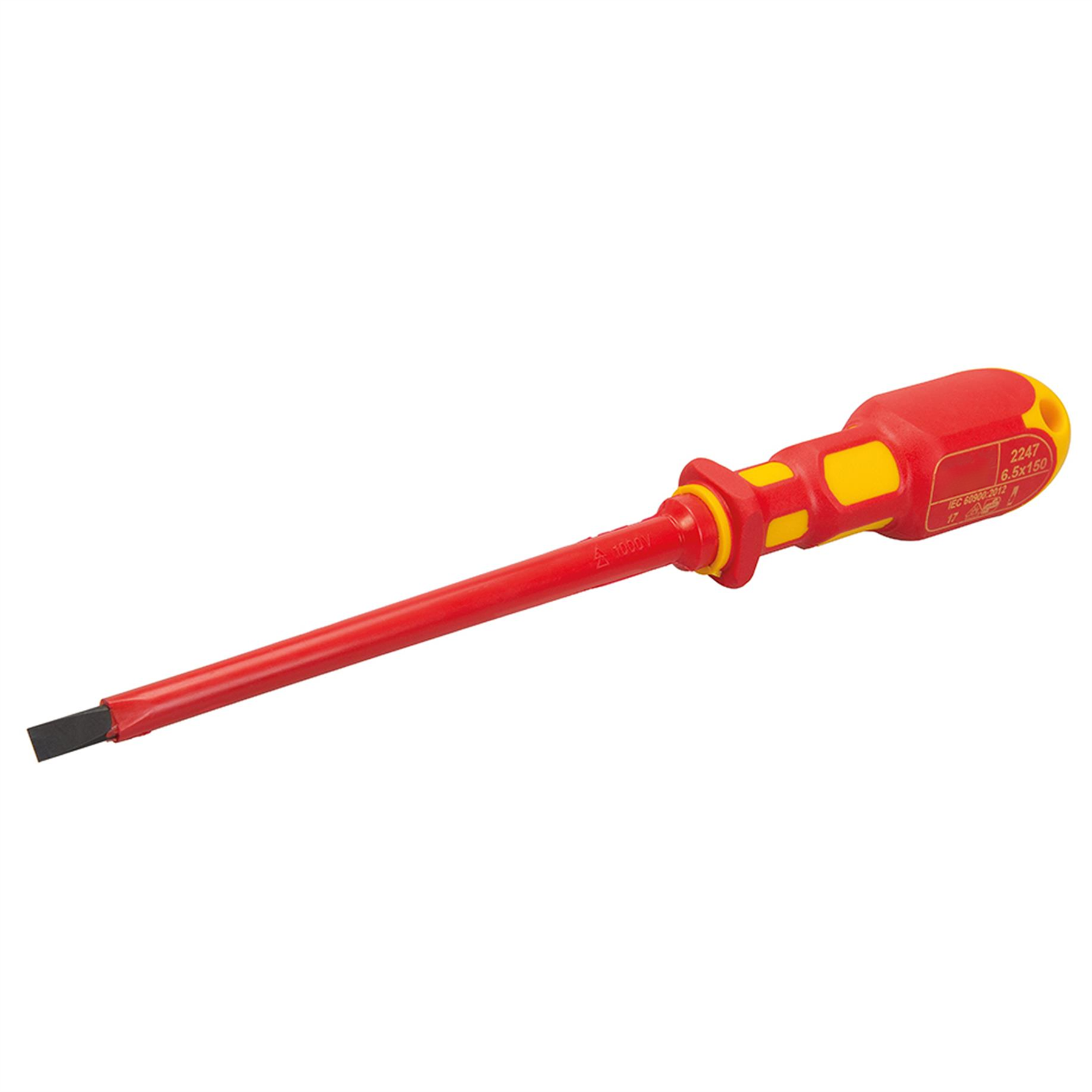 King Dick 6.5 X 150mm Vde Screwdriver Slotted British Made Comfort Grip