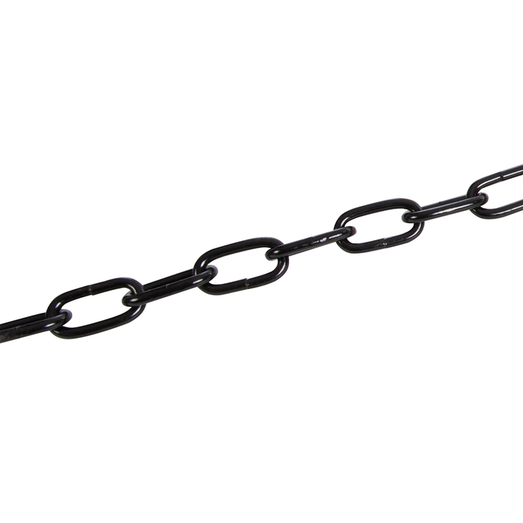 Japanned Chain Black 5mm X 2.5M Corrosion Resistant Weatherproof Finish