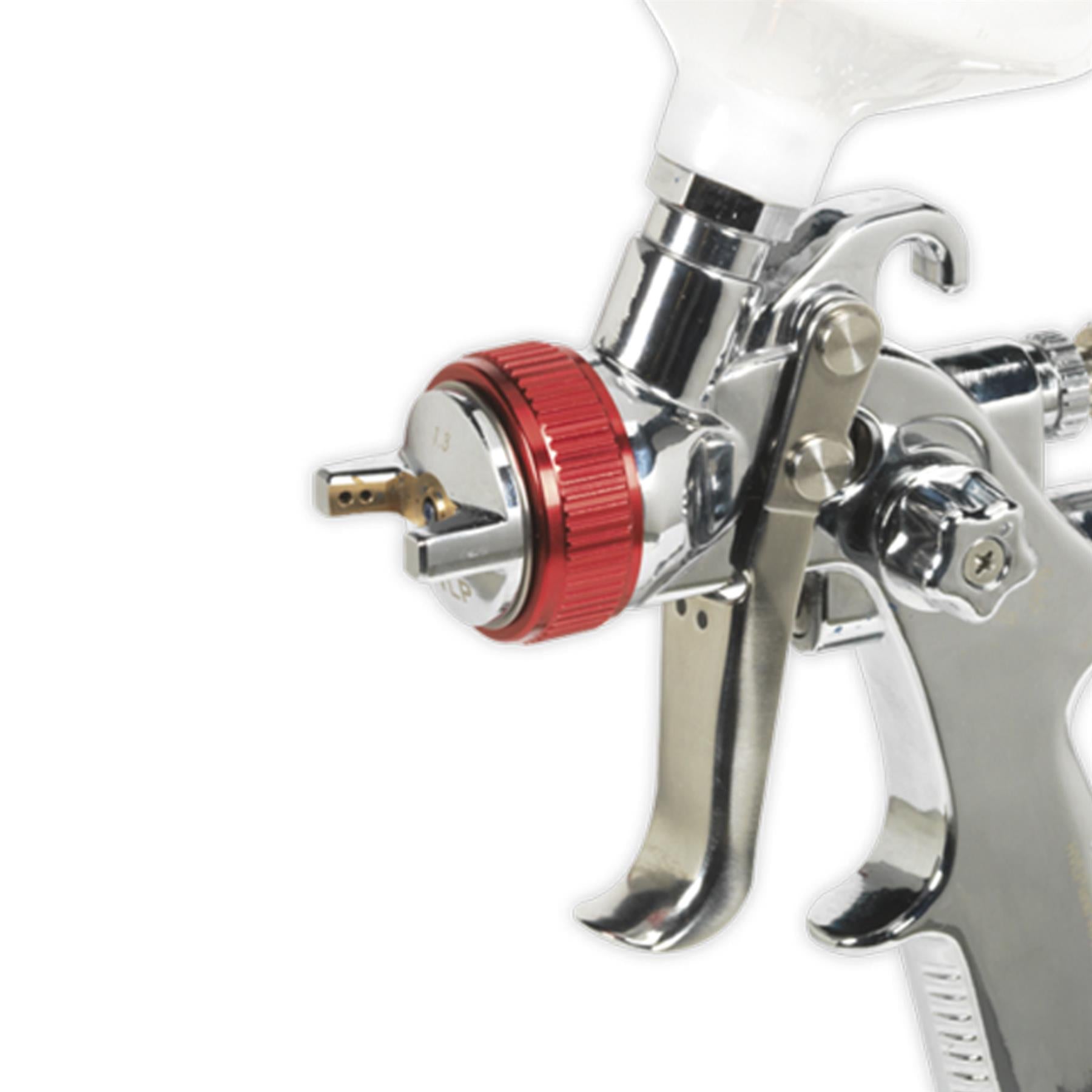 Sealey HVLP Gravity Feed Spray Gun 1.3mm Set-Up