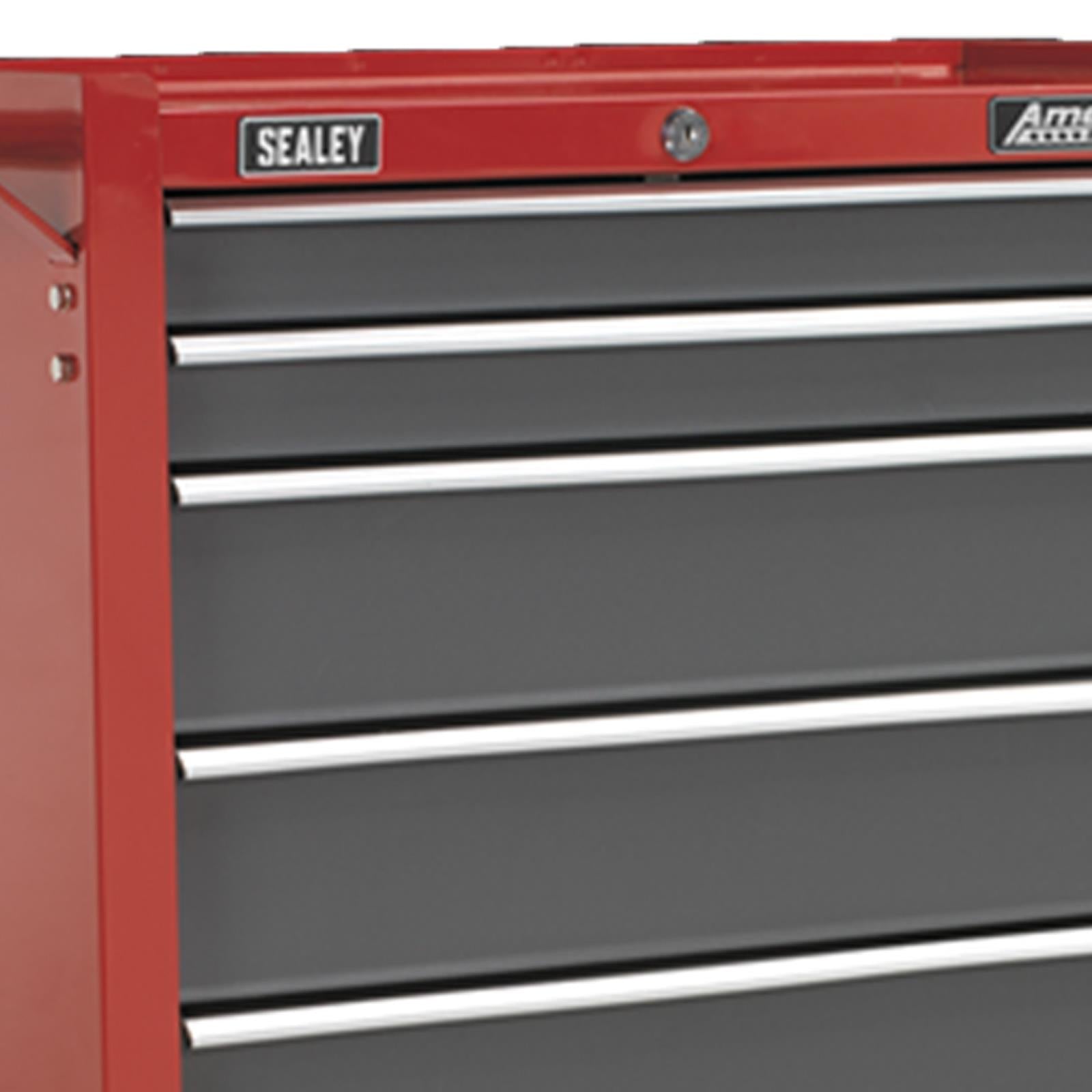 Sealey AP22507BB Rollcab 7 Drawer with Ball Bearing Slides - Red/Grey