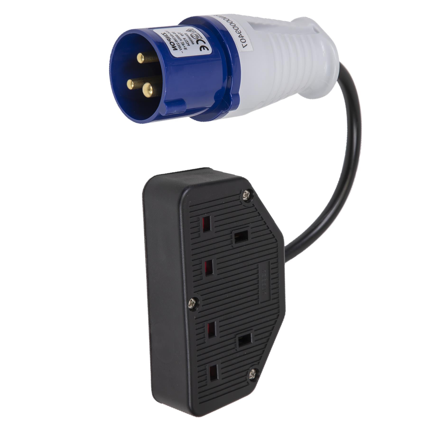 16Amp/13A Trailing Twin Socket & Cable Set Sealey