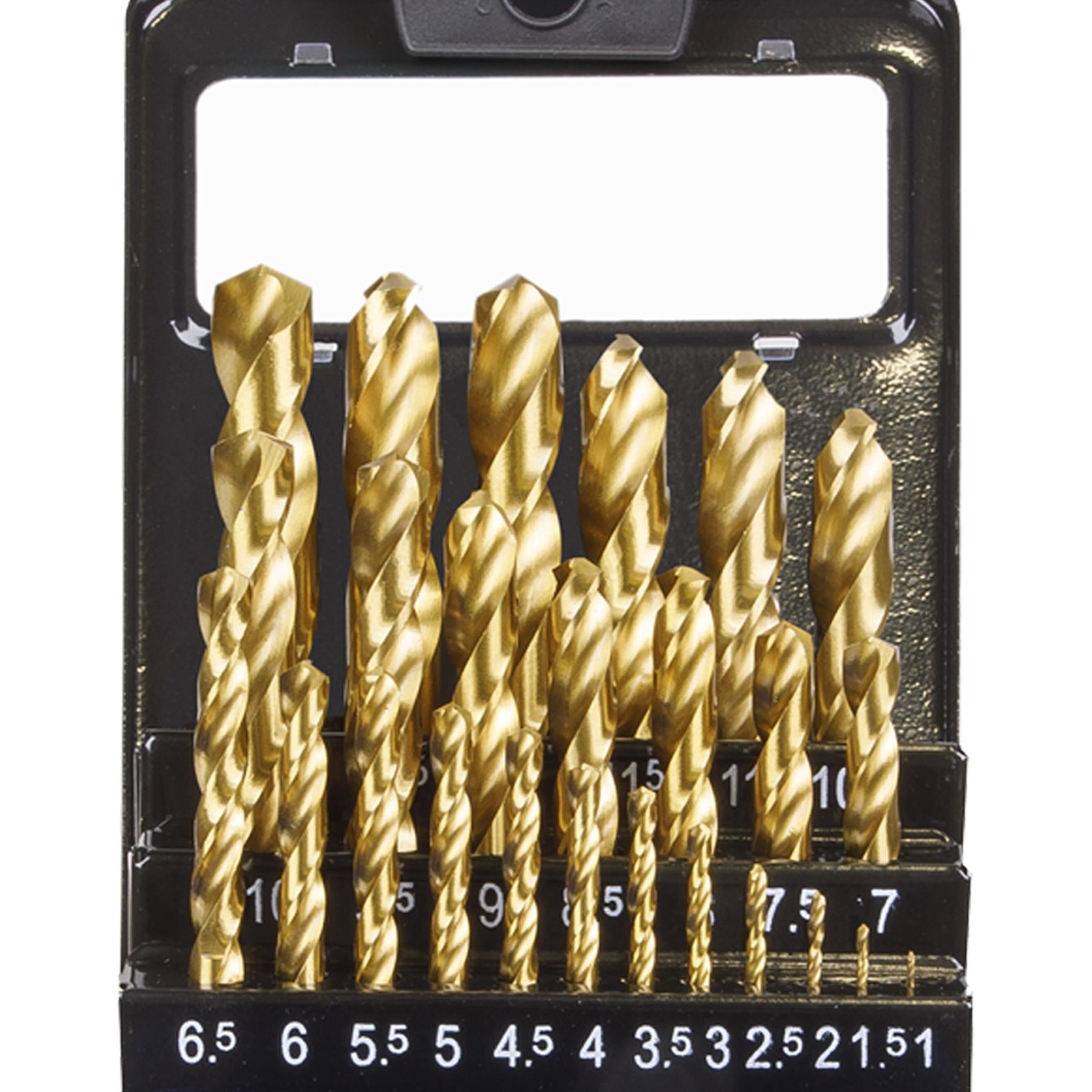 Sealey 25pc Drill Bit Set HSS Fully Ground Ø1-13mm DIN 338 Metric AK4725