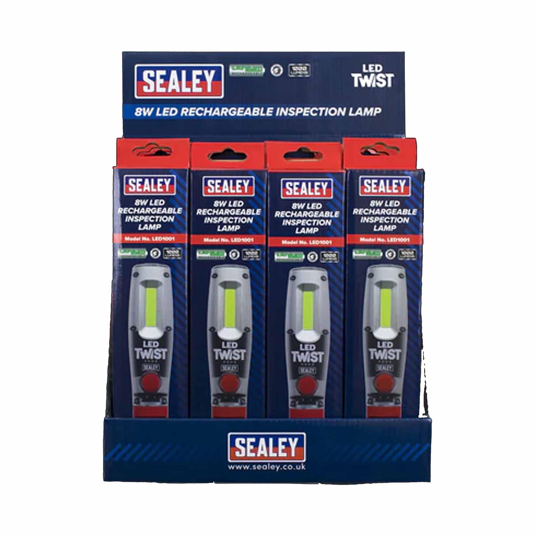 Sealey Rechargeable Inspection Light 8W - Display Box of 12