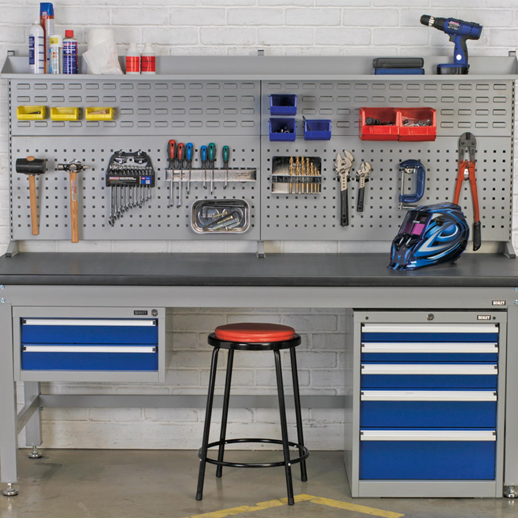 Sealey Workbench Steel Industrial 2.1m weight capacity of 1000kg