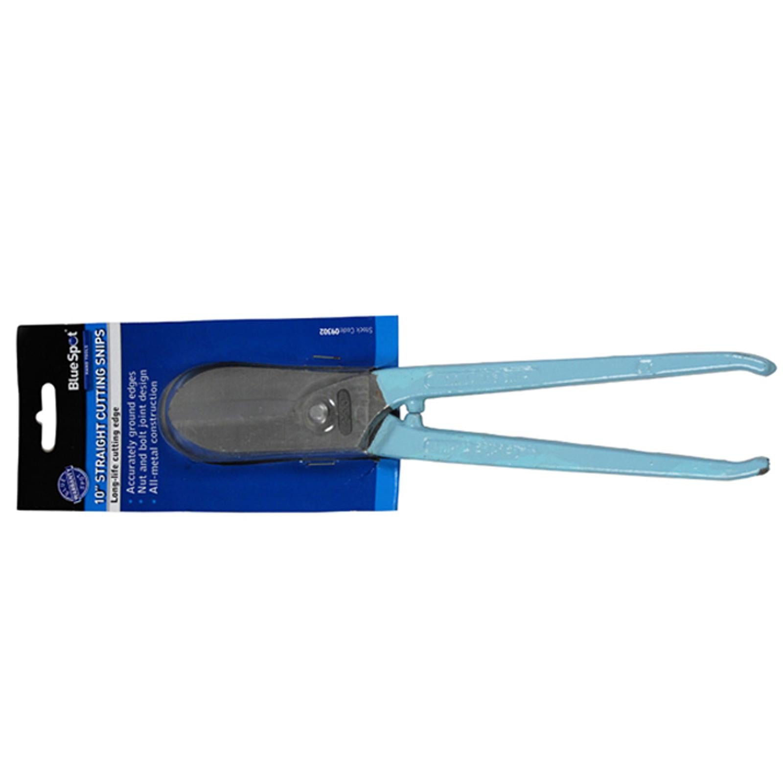 BlueSpot Straight Cut Snips 250mm (10") Metal Cutting Sheet Snips Drop Forged