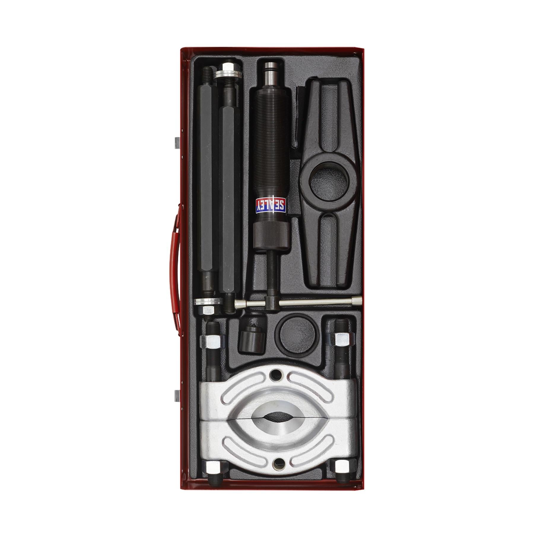 Sealey Bearing Separator/Puller Set 8pc Hydraulic Steel Case