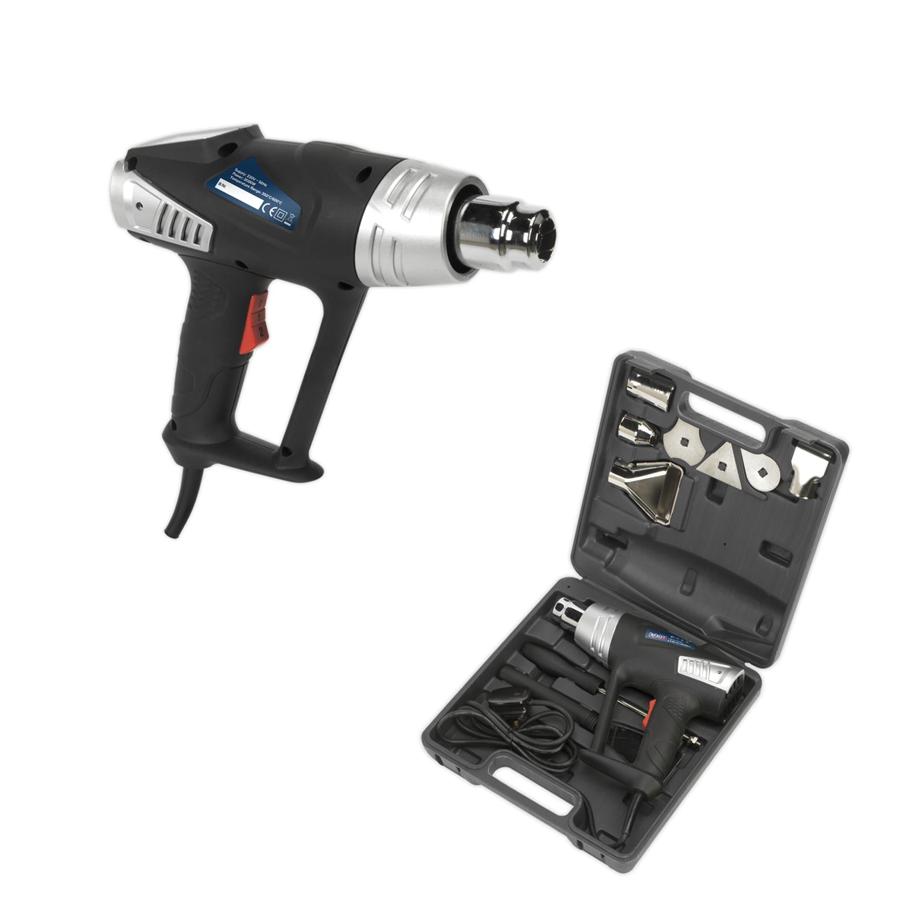 Sealey Hot Air Gun Kit 2-Step 350�C/600�C
