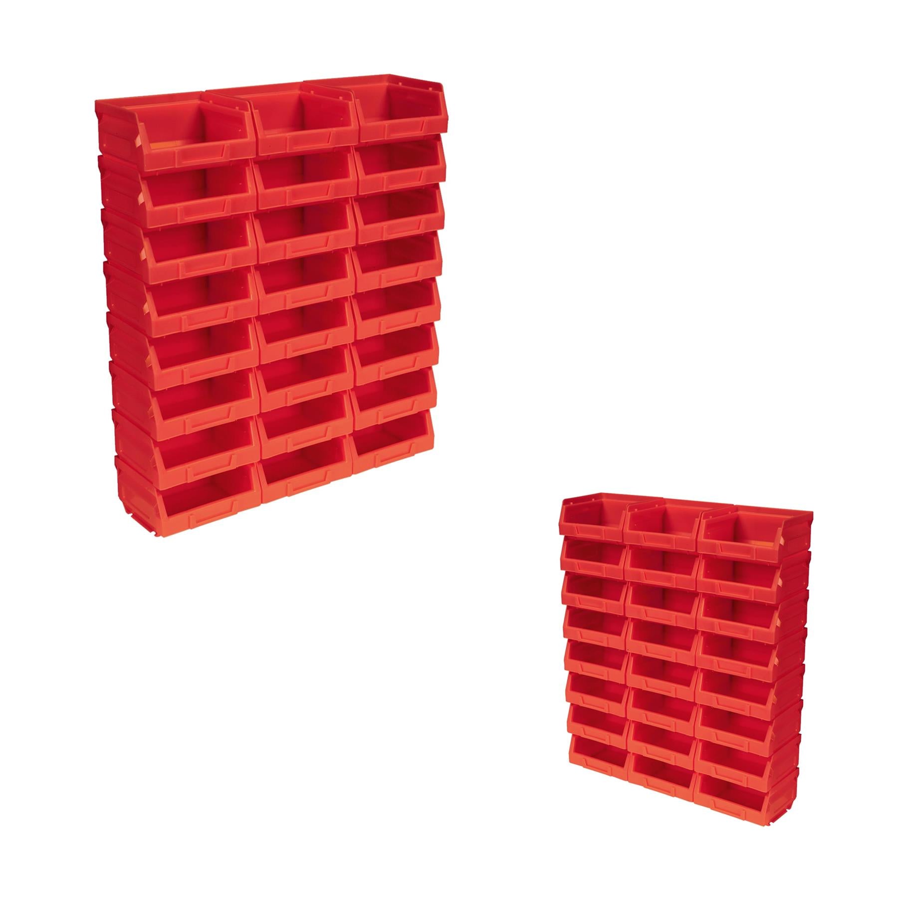 Sealey Plastic Storage Bin 105 x 85 x 55mm - Red Pack of 24