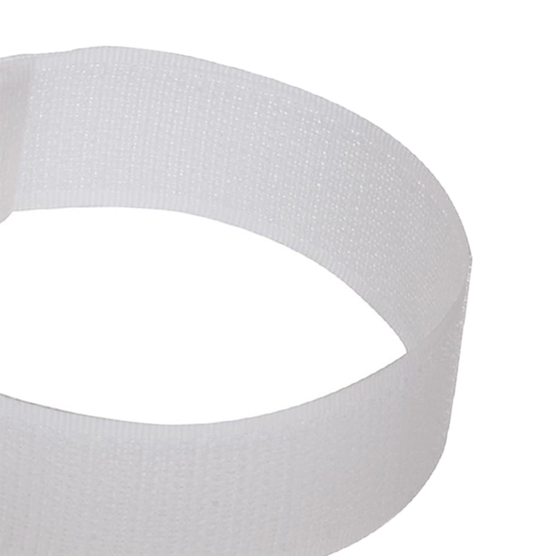 5 x Hook and Loop 150mm White Nylon strap strapping Cable Ties with buckle Band luggage Strap