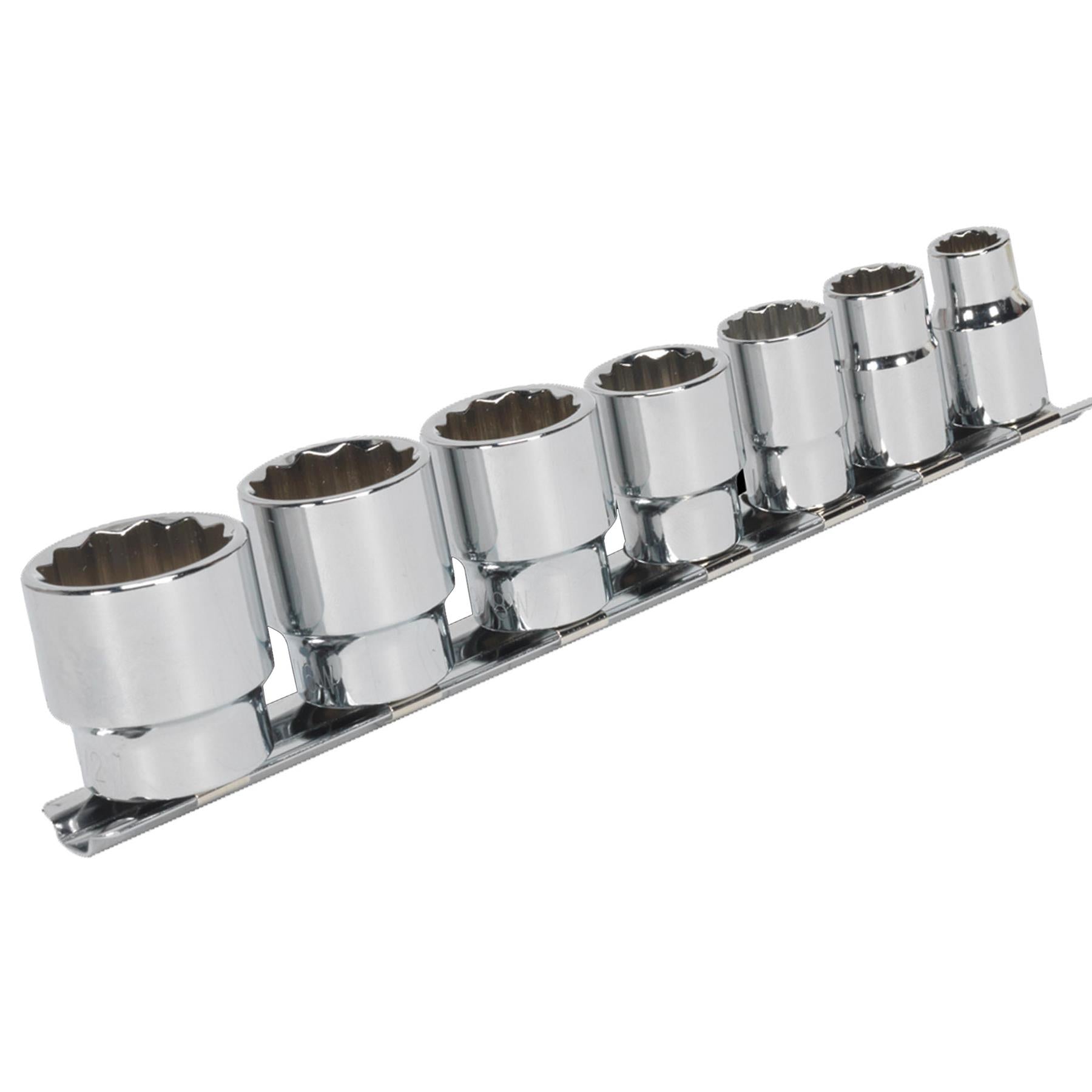 Sealey Socket Set 7pc 3/8"Sq Drive Whitworth