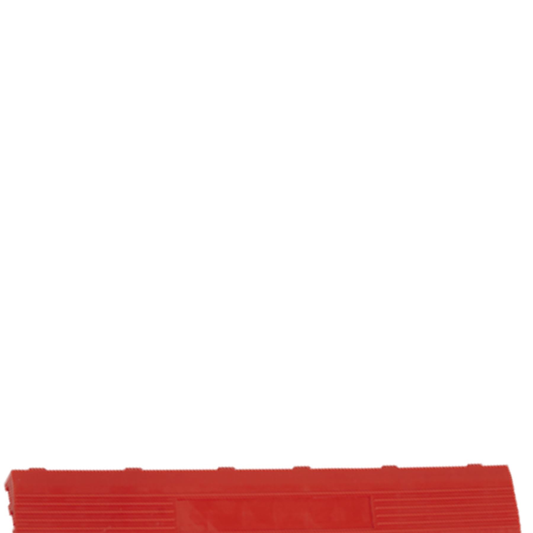Sealey Polypropylene Floor Tile Edge 400x60mm Red Female-Pack of 6