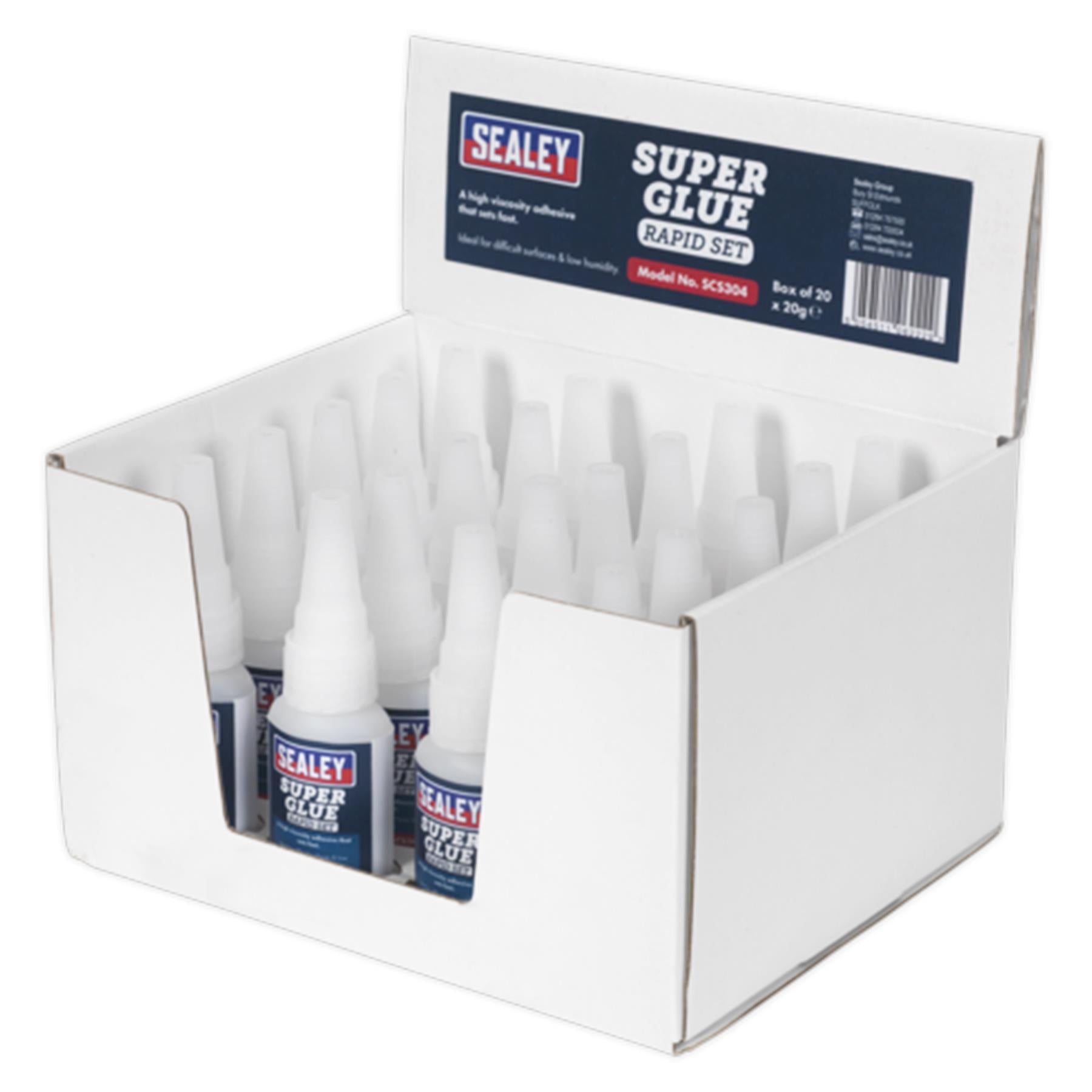Sealey Super Glue Rapid Set 20g Pack of 20