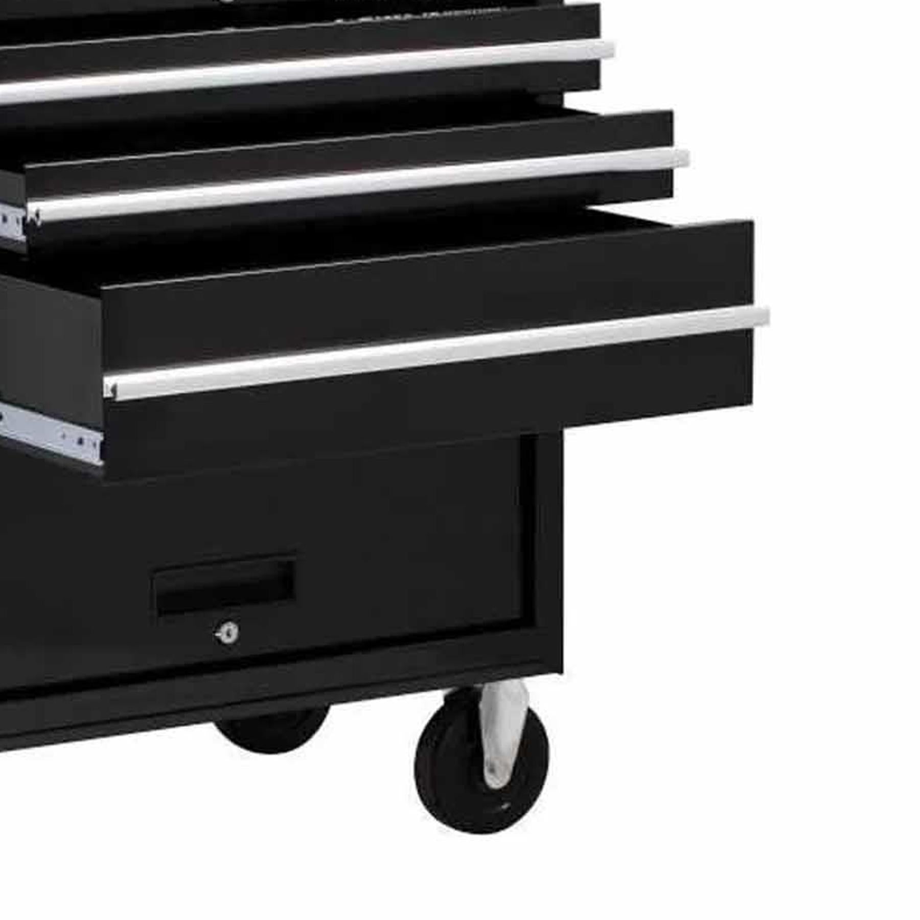 Professional 12 Drawer Combination Garage Tool Chest Rollaway Cabinet Ball Bearing Slides