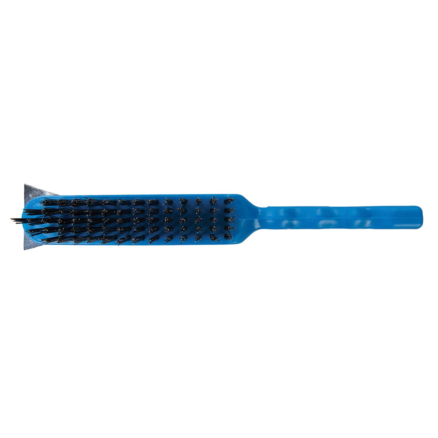 Steel Wire Brush 5 Row / Scraper Bristle Length 280mm New