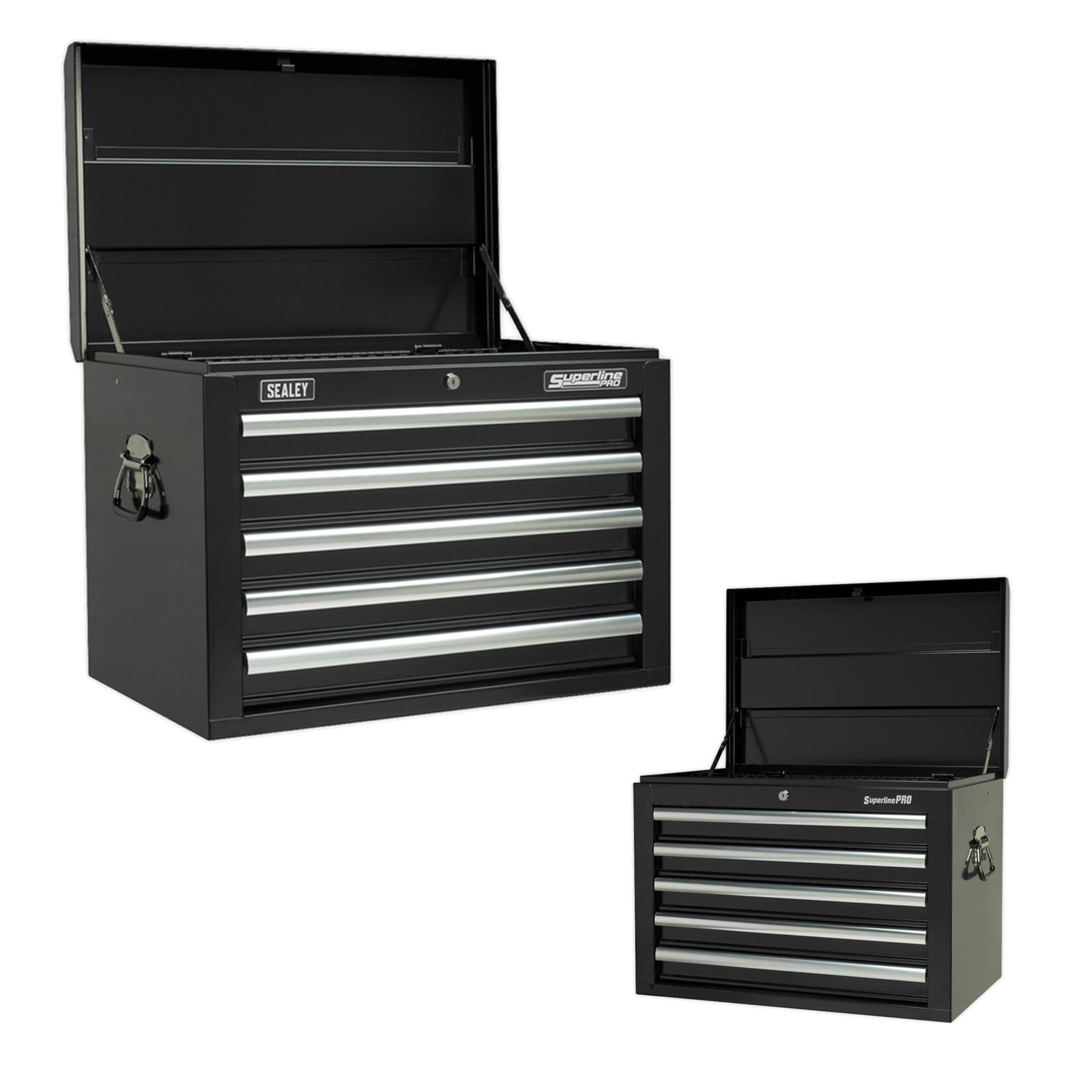 Sealey Topchest 5 Drawer with Ball Bearing Slides - Black