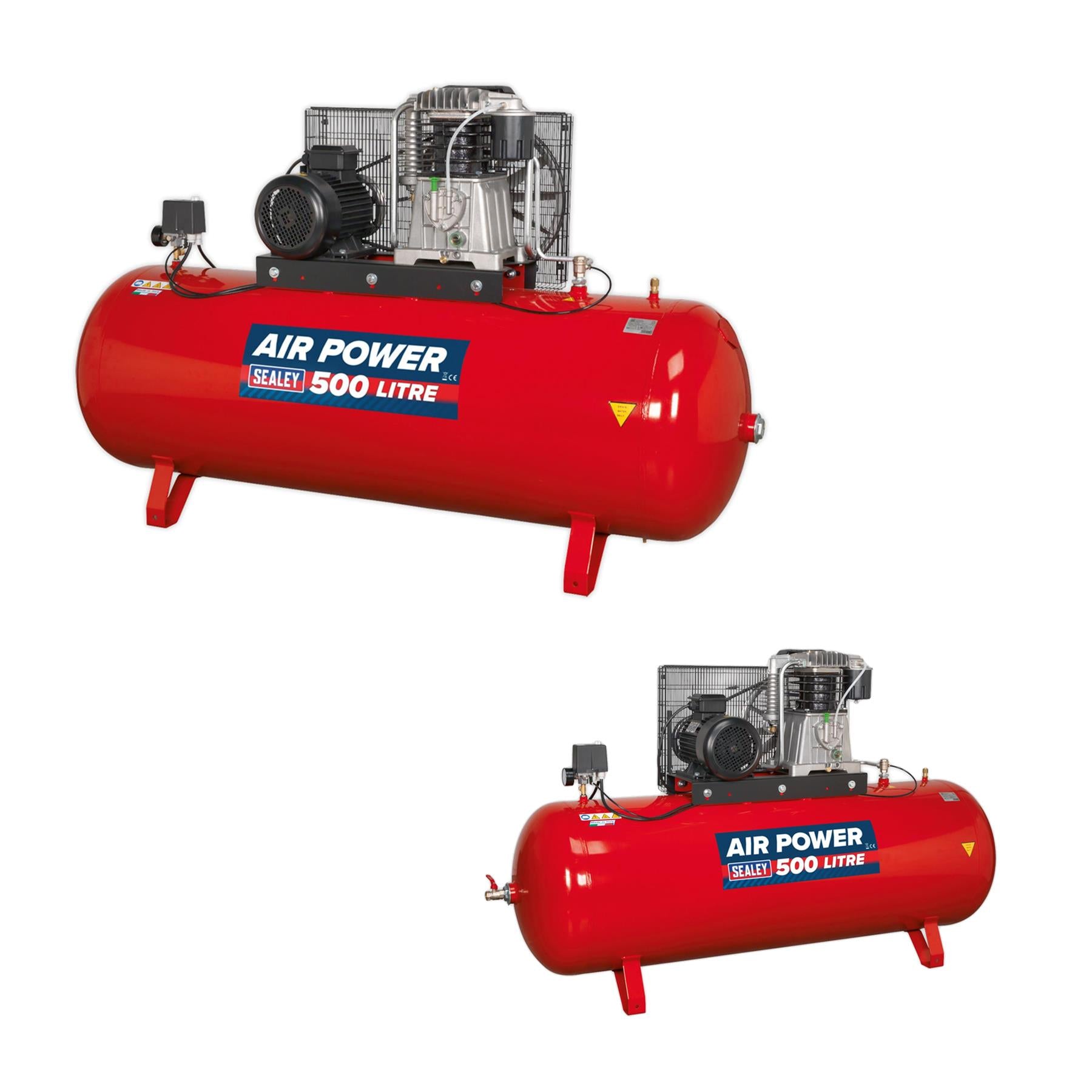 Sealey Compressor 500L Belt Drive 7.5hp 3ph 2-Stage