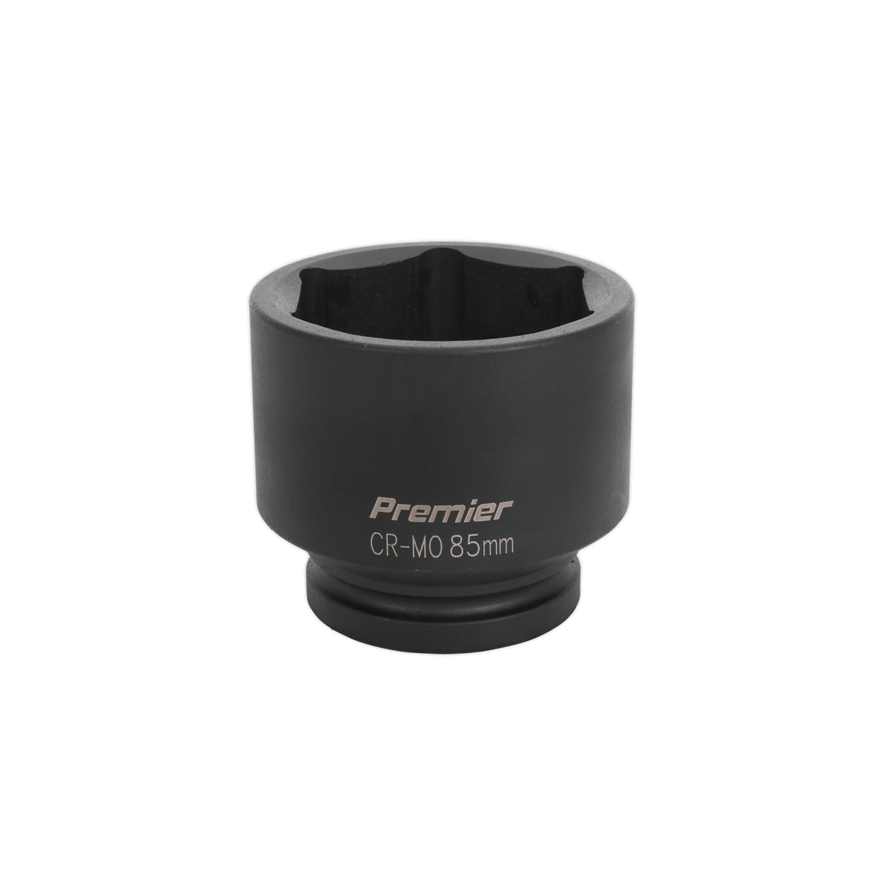 Sealey Impact Socket 85mm 1"Sq Drive Chrome Molybdenum Lifetime Guarantee