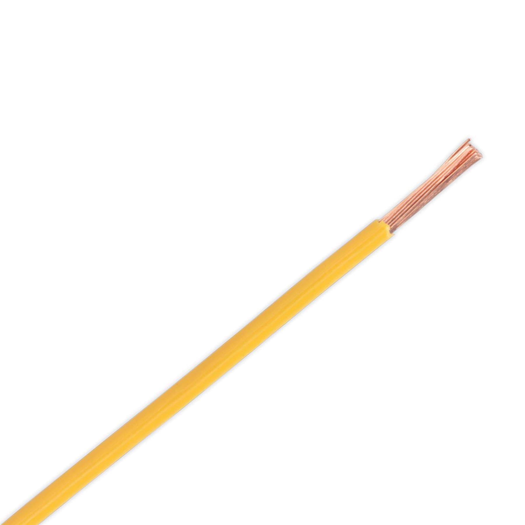 Sealey 2mm² 28/0.30mm 50m Automotive Electrical Car Van Cable Yellow