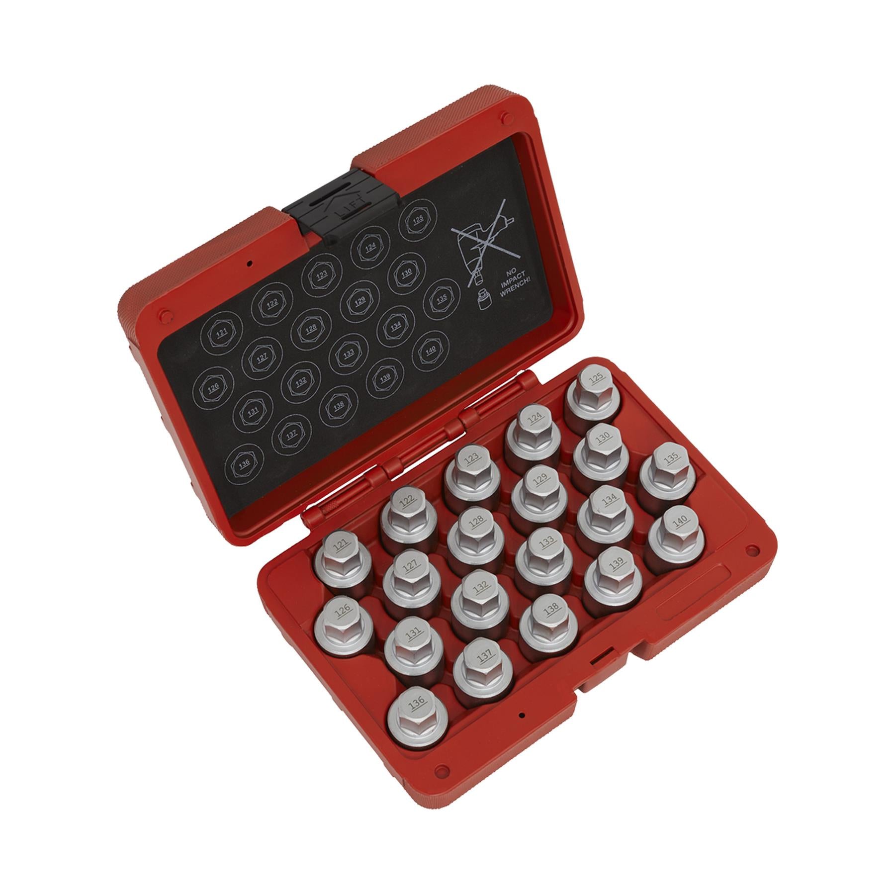 Sealey Locking Wheel Nut Key Set 20pc - Vauxhall-B - SX215