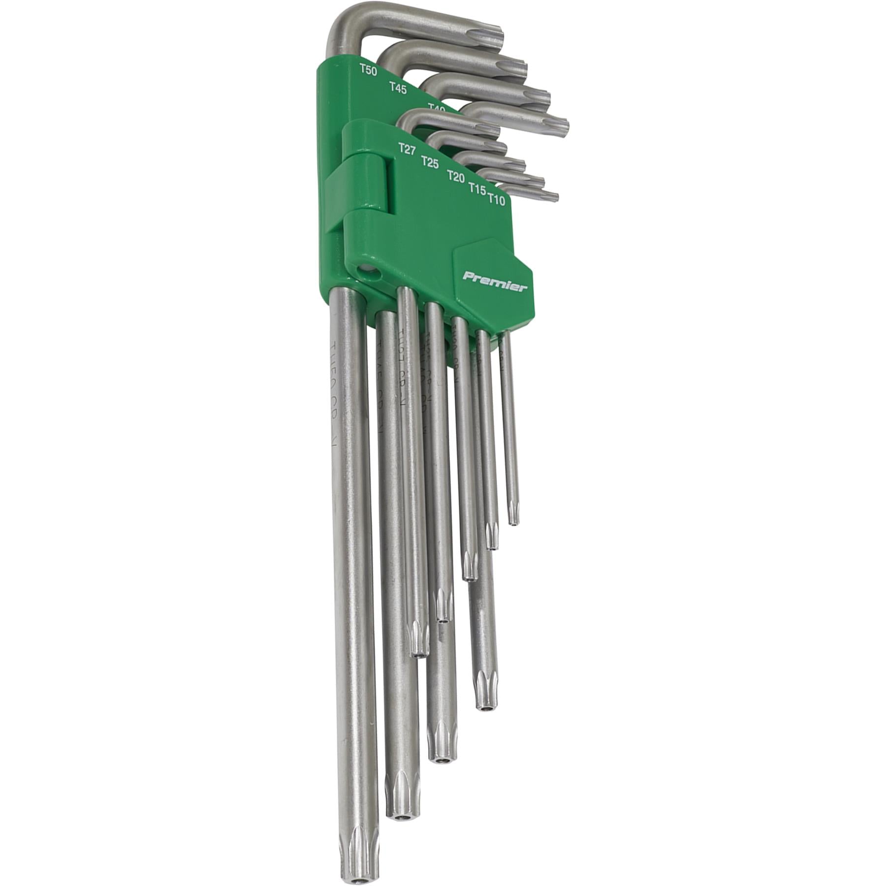 Sealey Security TRX-Star* Key Set 9pc Extra-Long