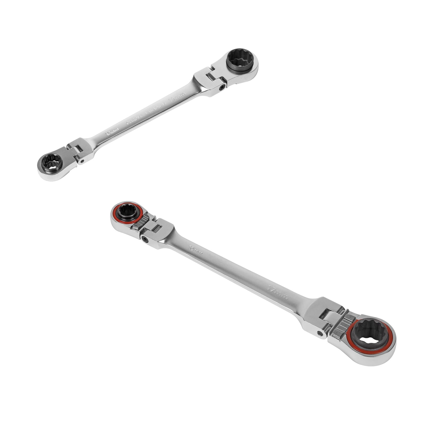Sealey Ratchet Ring Spanner 4-in-1 Flexi-Head Reversible Metric Platinum Series