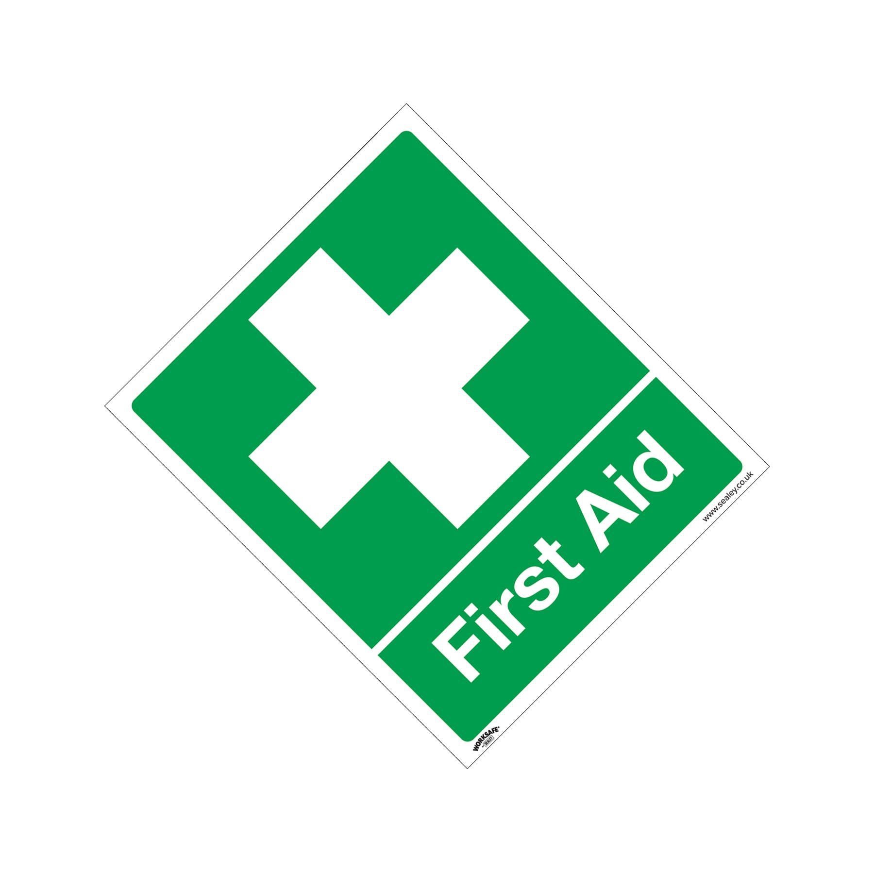 Safety Sign - First Aid - Self-Adhesive Vinyl