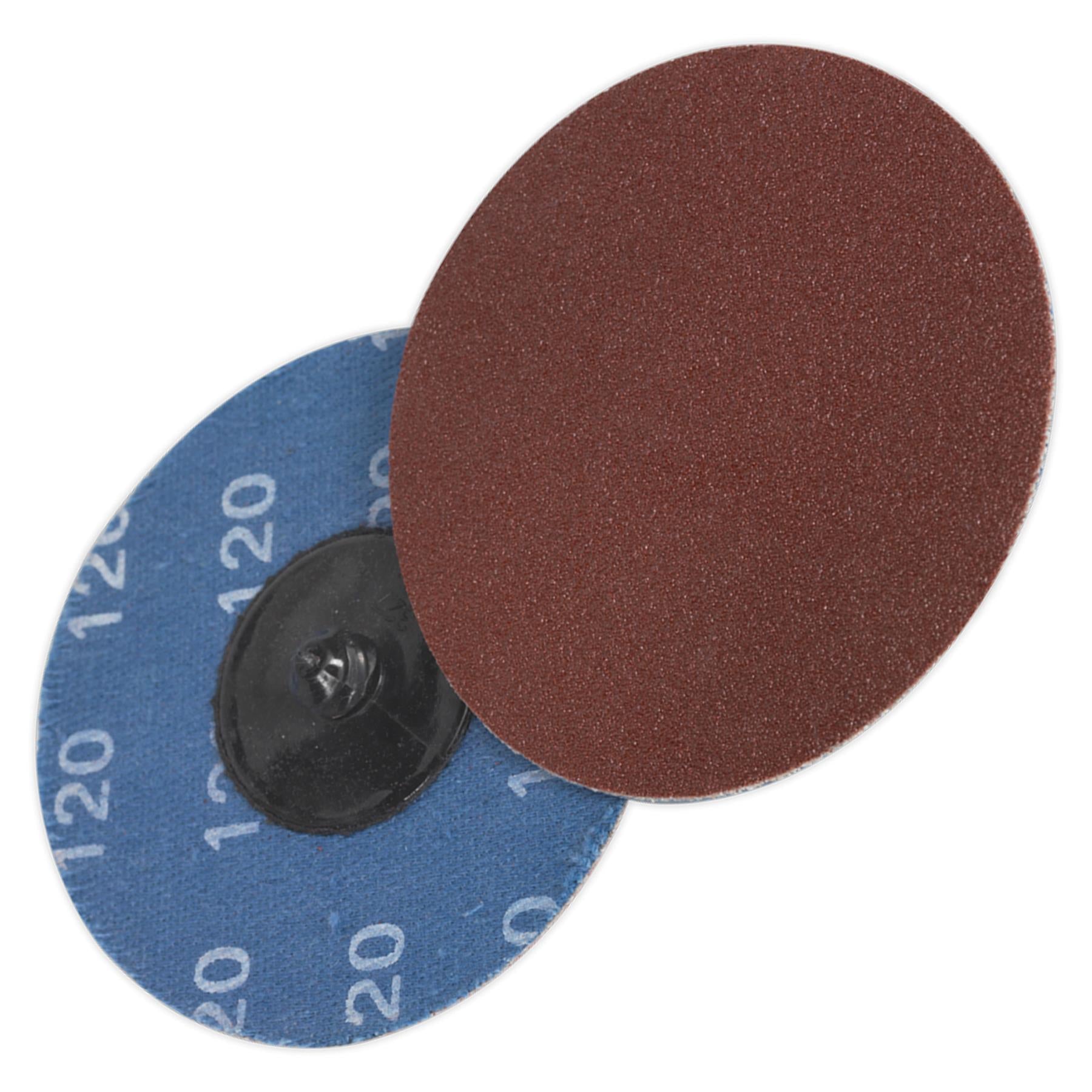 Sealey Quick-Change Sanding Disc 75mm 120Grit Pack of 10