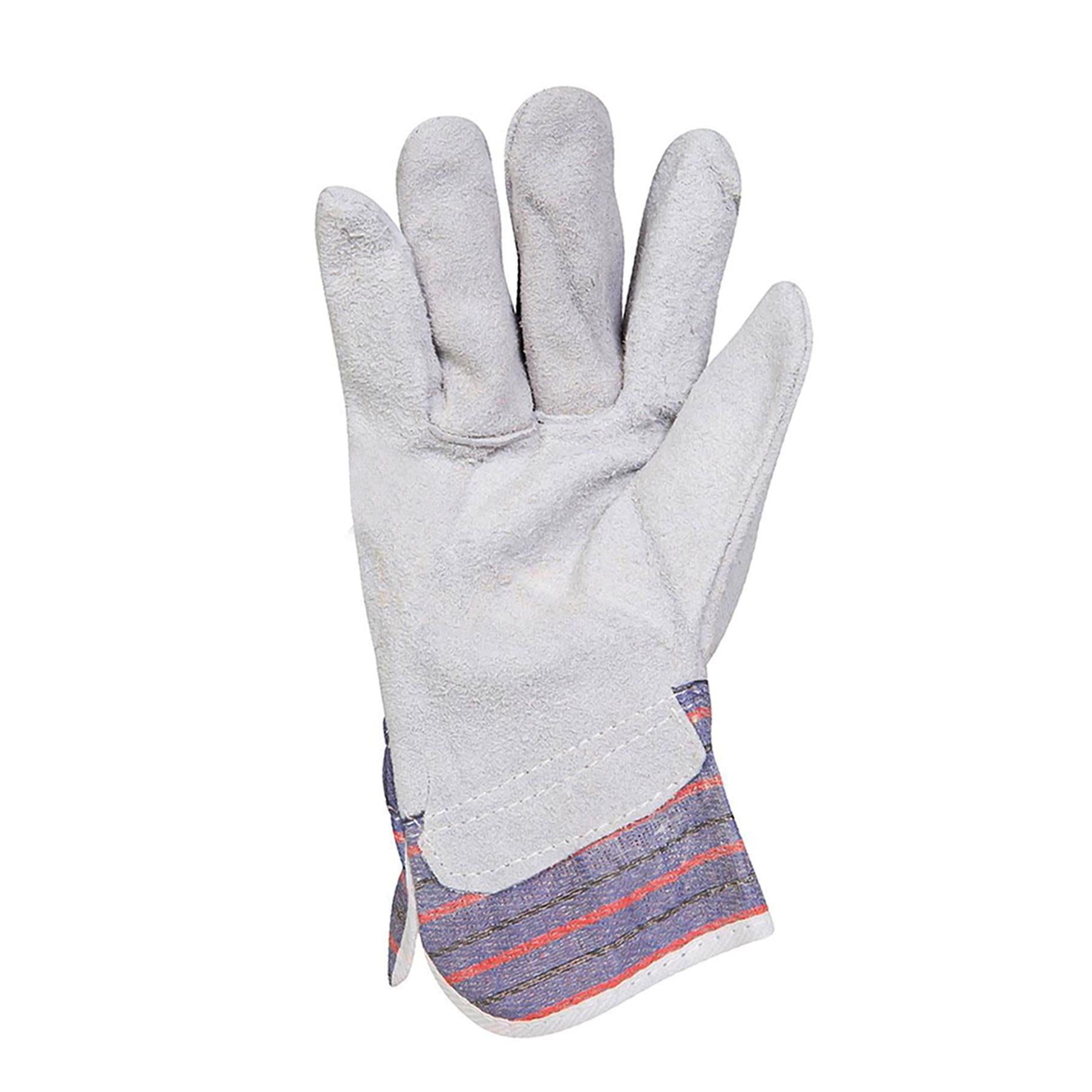 3 X Rigger Gloves Chrome Leather Quality Safety For Construction And General Use
