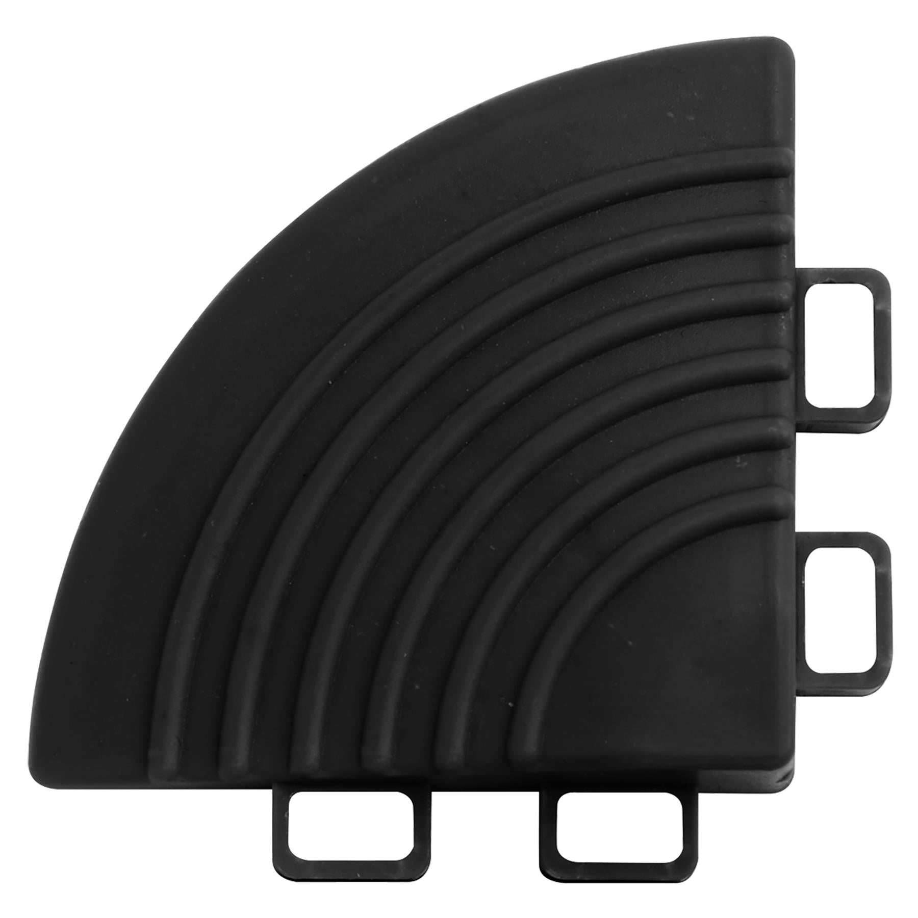 Sealey Polypropylene Floor Tile Corners Black 60 x 60mm - Pack of 4