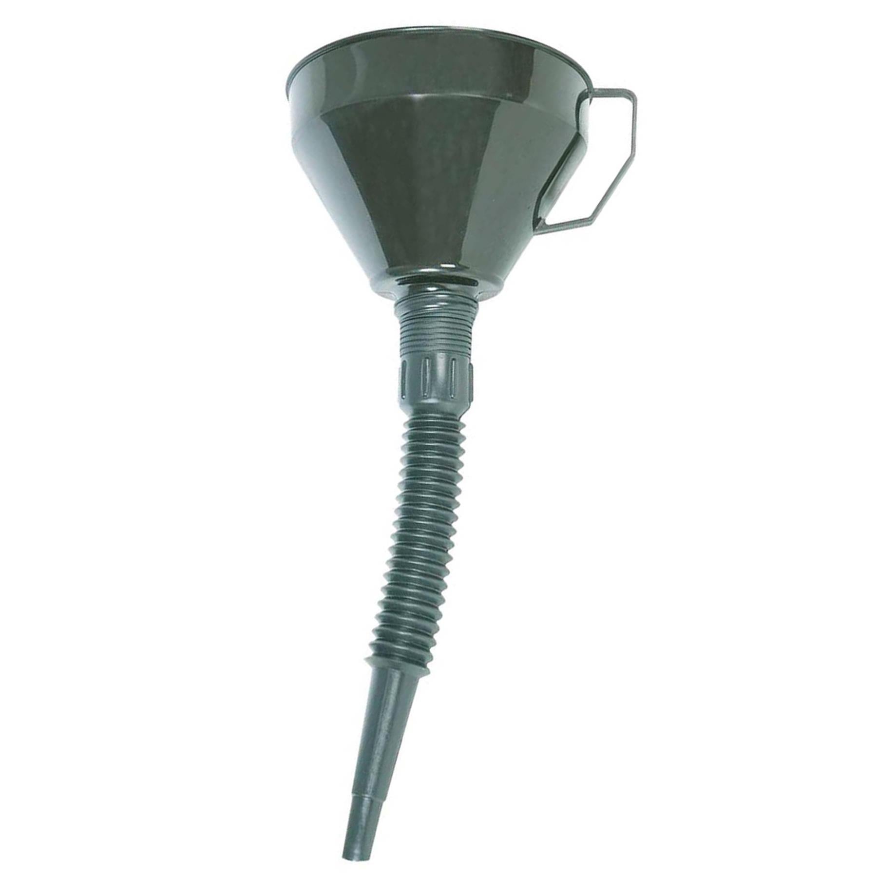 Plastic Funnel With Spout - 160mm - With Brassed Gauze Filter Thick Durable