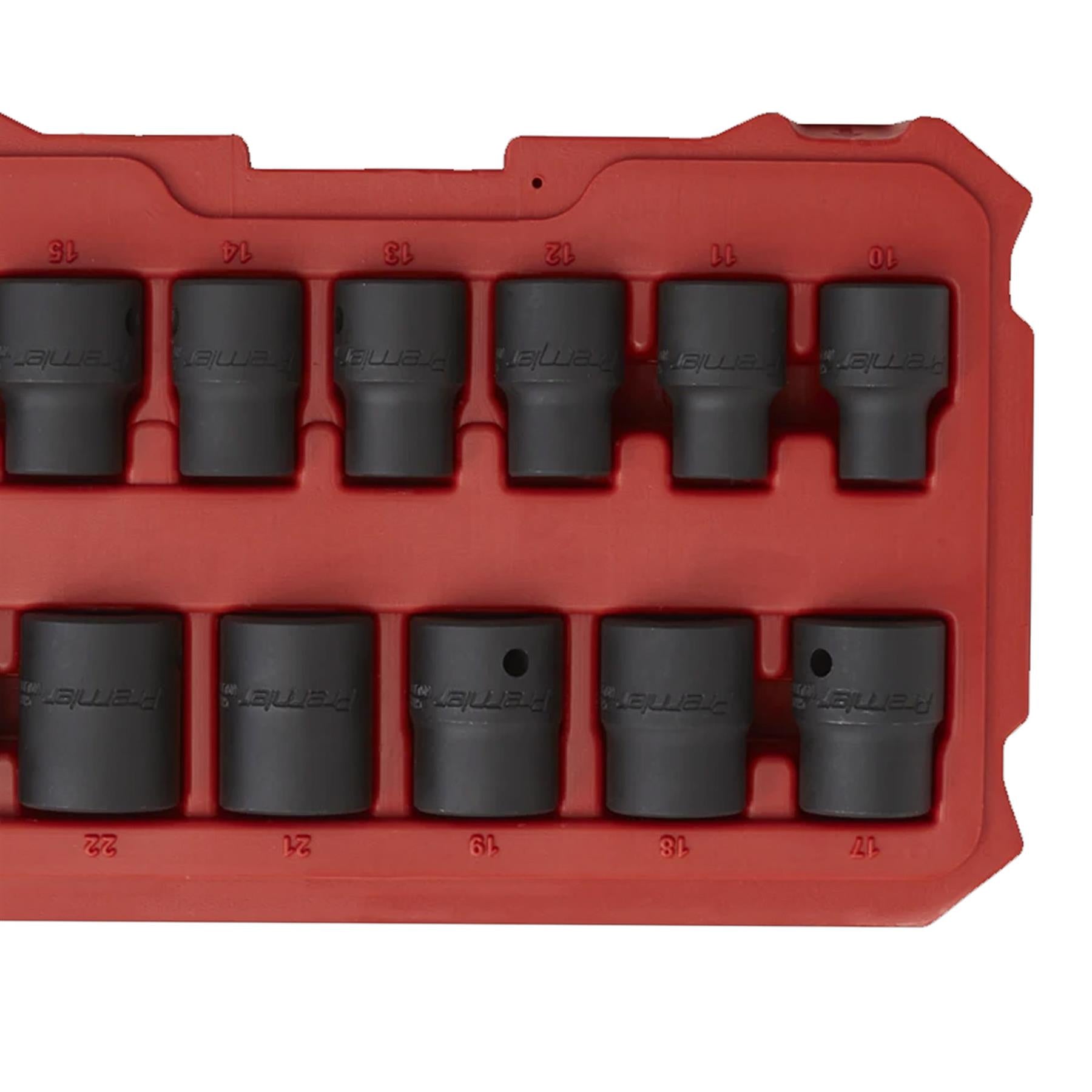 Sealey Impact Socket Set 13pc 1/2"Sq Drive Lock-On 6pt Metric