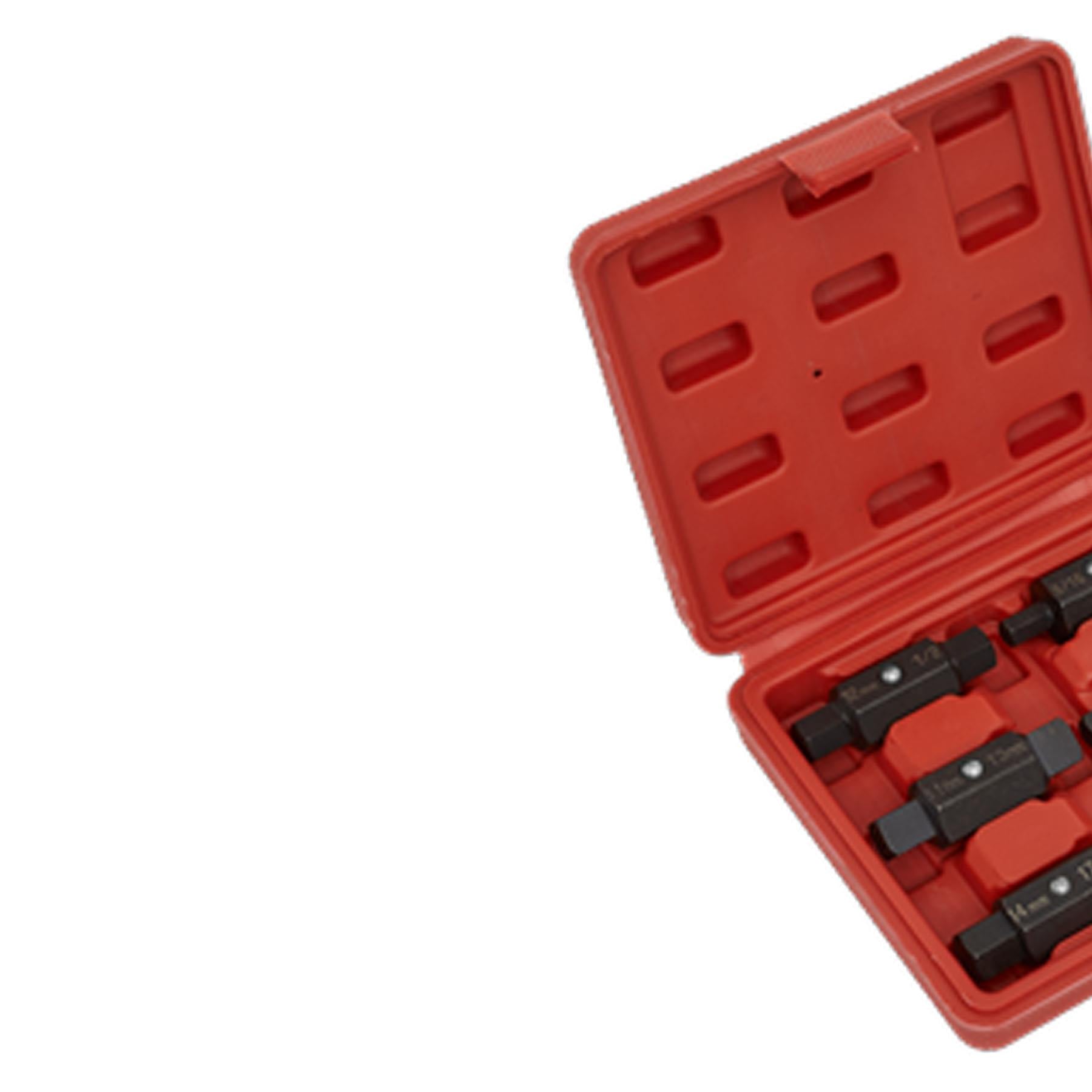 Sealey Oil Drain Plug Key Set 6pc Double End